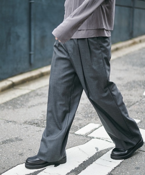 別注DOUBLE PLEATED WIDE TROUSERS MARKAWARE/marka