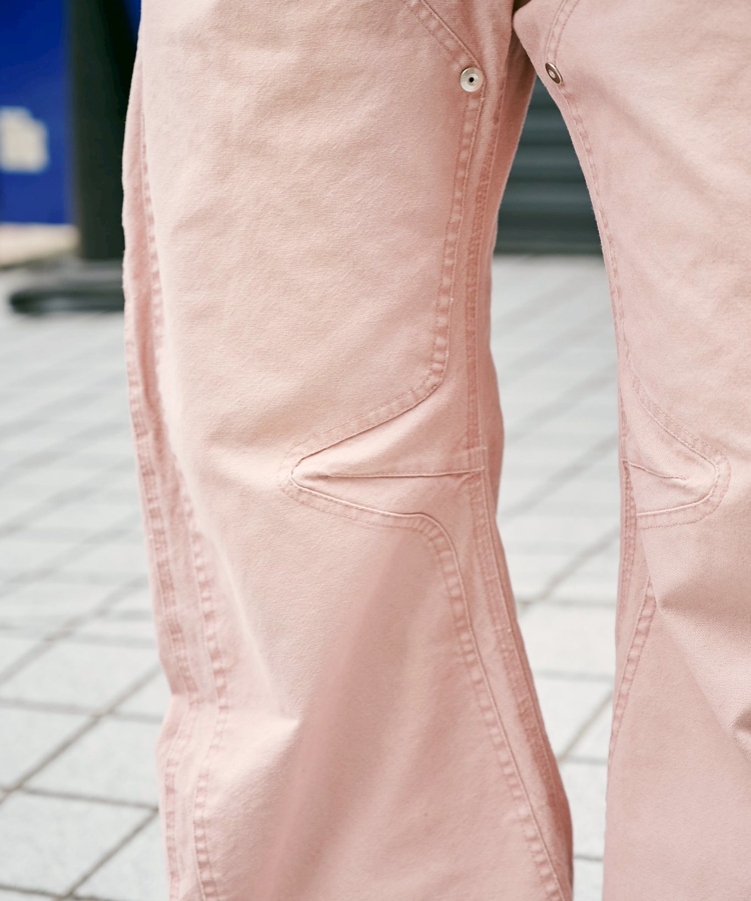 BASICKS×DUCK DOUBLE KNEE CURVED LEG PANTS BASICKS