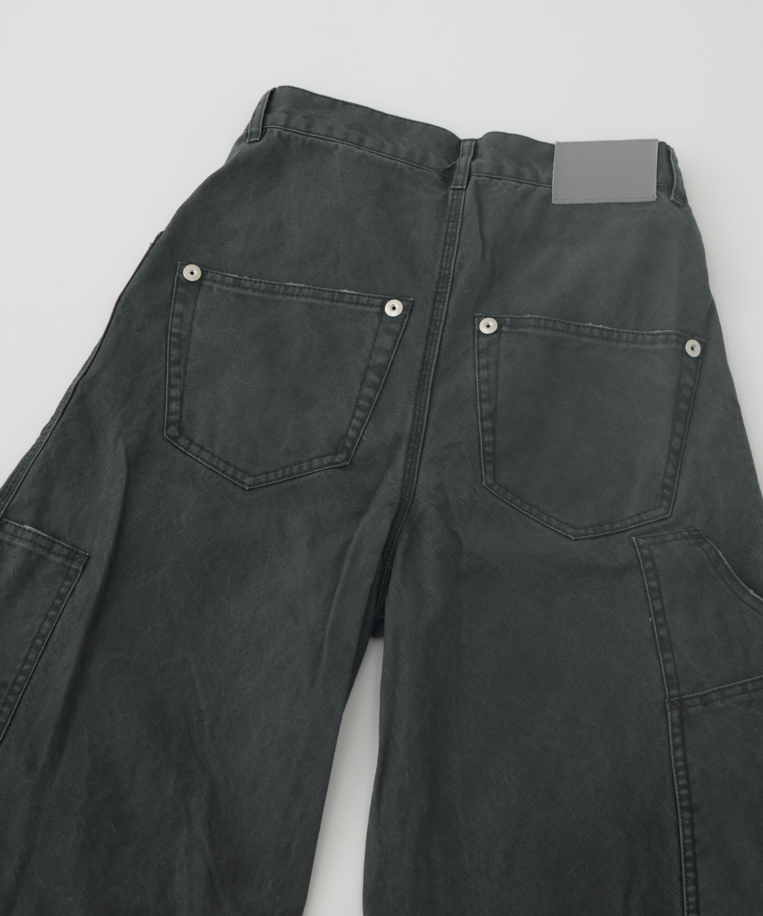 duck double knee curved leg pants CONZ