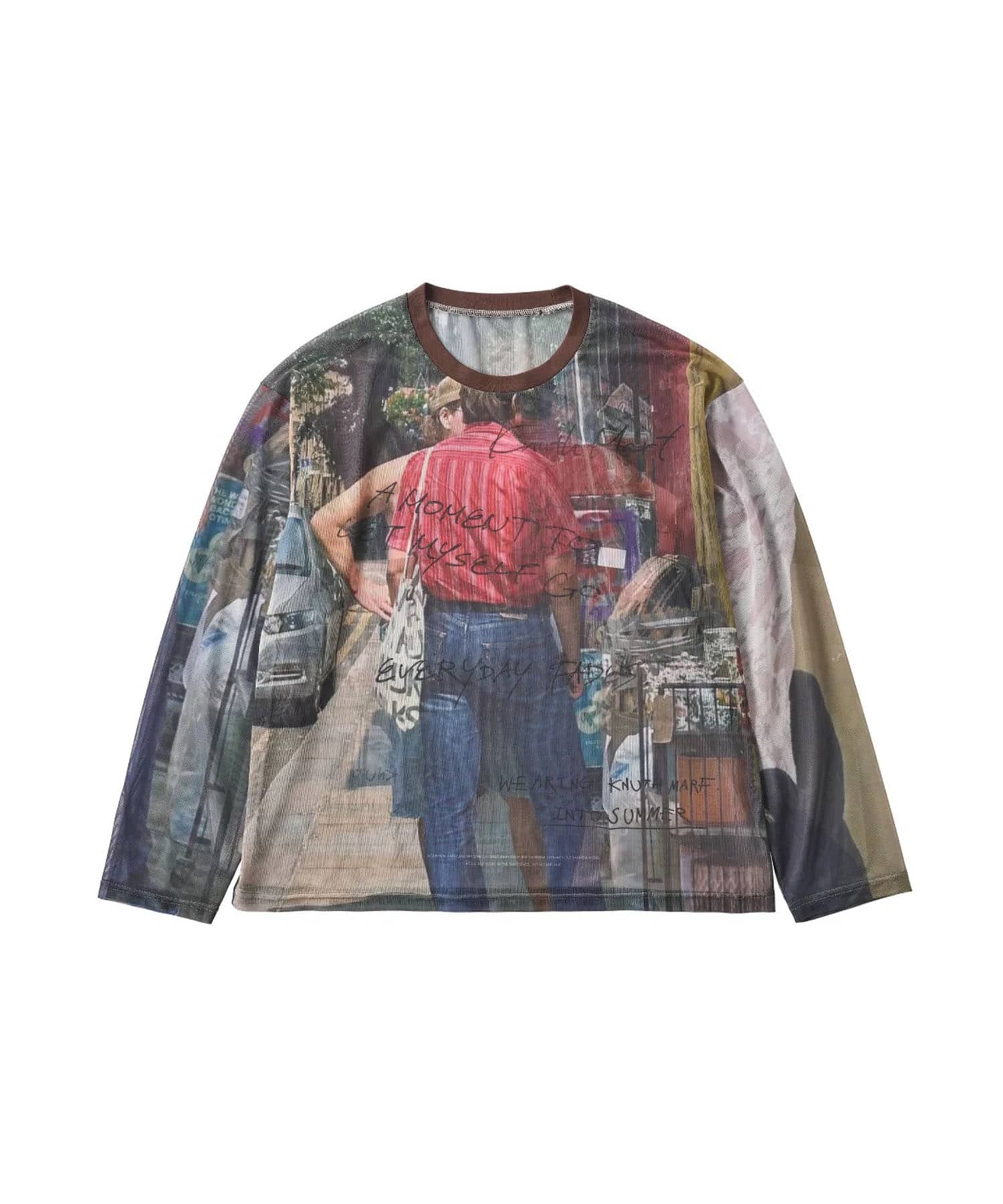 oji sheer long-sleeve tee(unisex) Knuth Marf