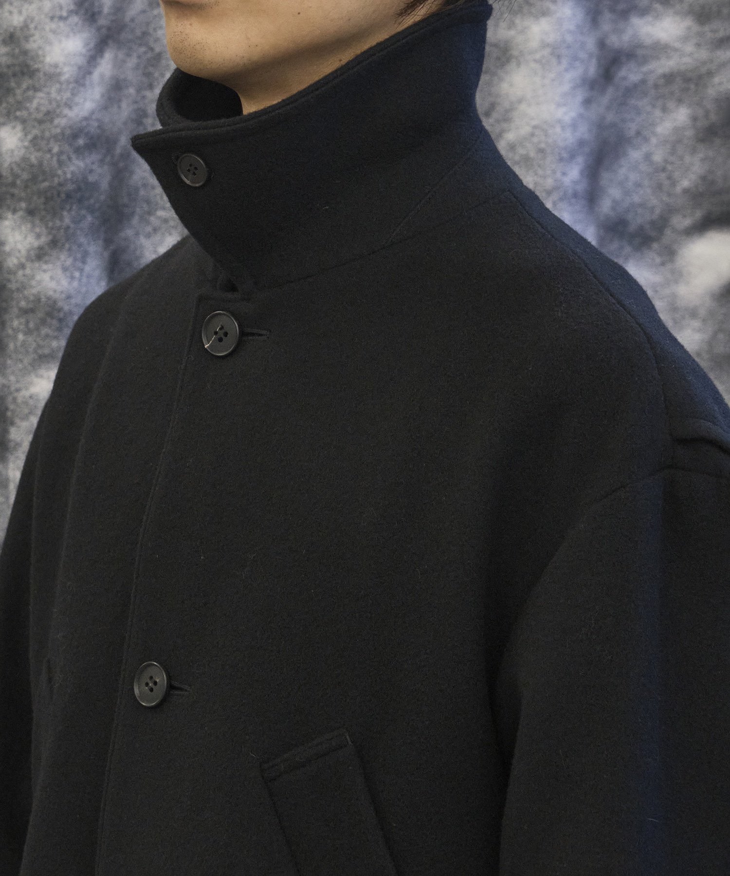 Bal Collar Wool Coat × CONZ MATSUFUJI