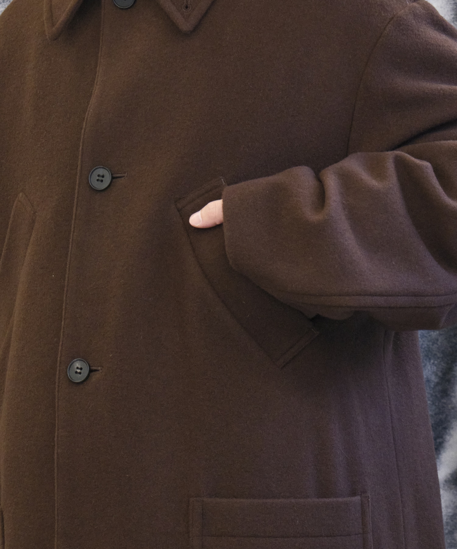 Bal Collar Wool Coat × CONZ MATSUFUJI