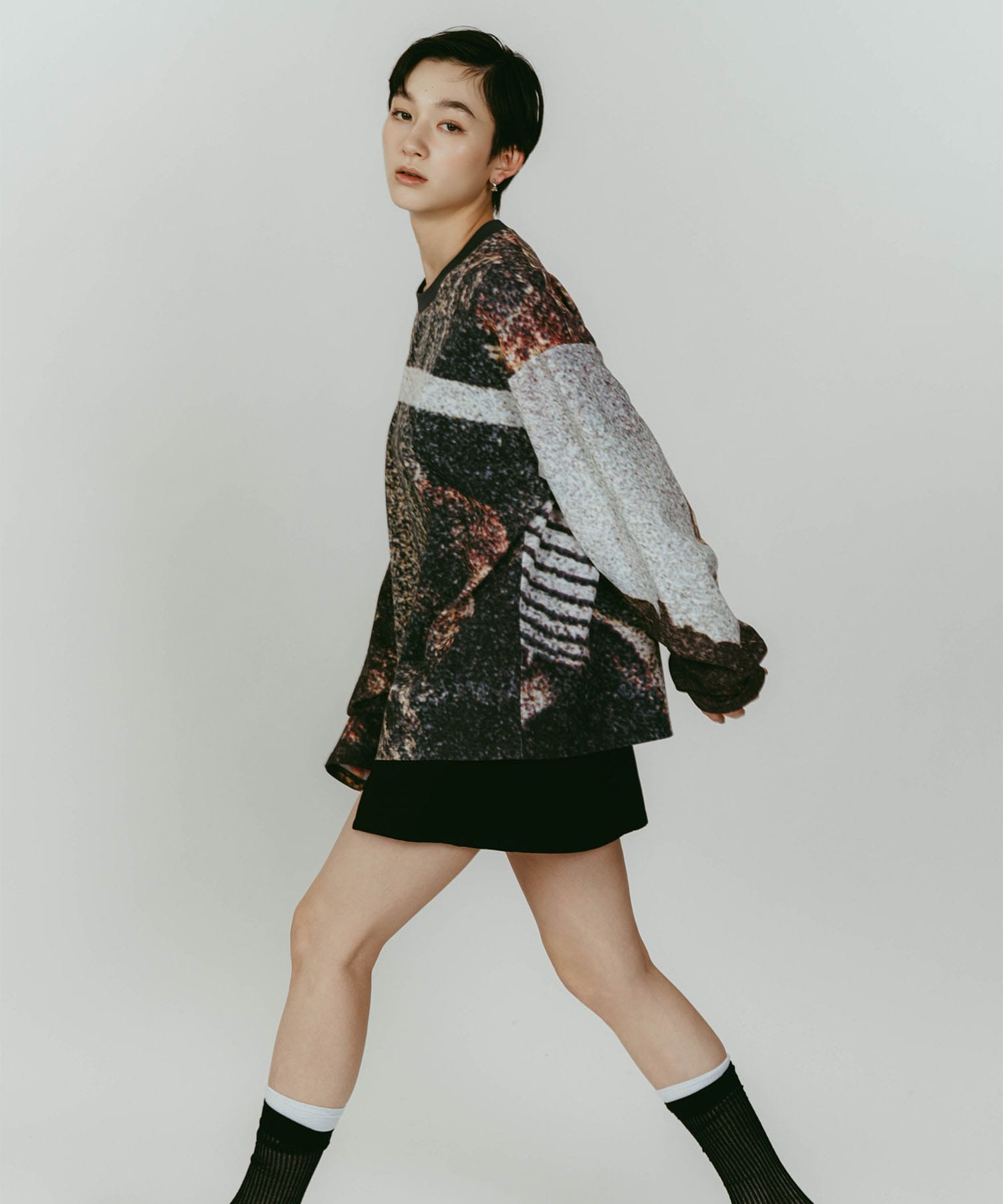 scenery print long sleeve tee Knuth Marf