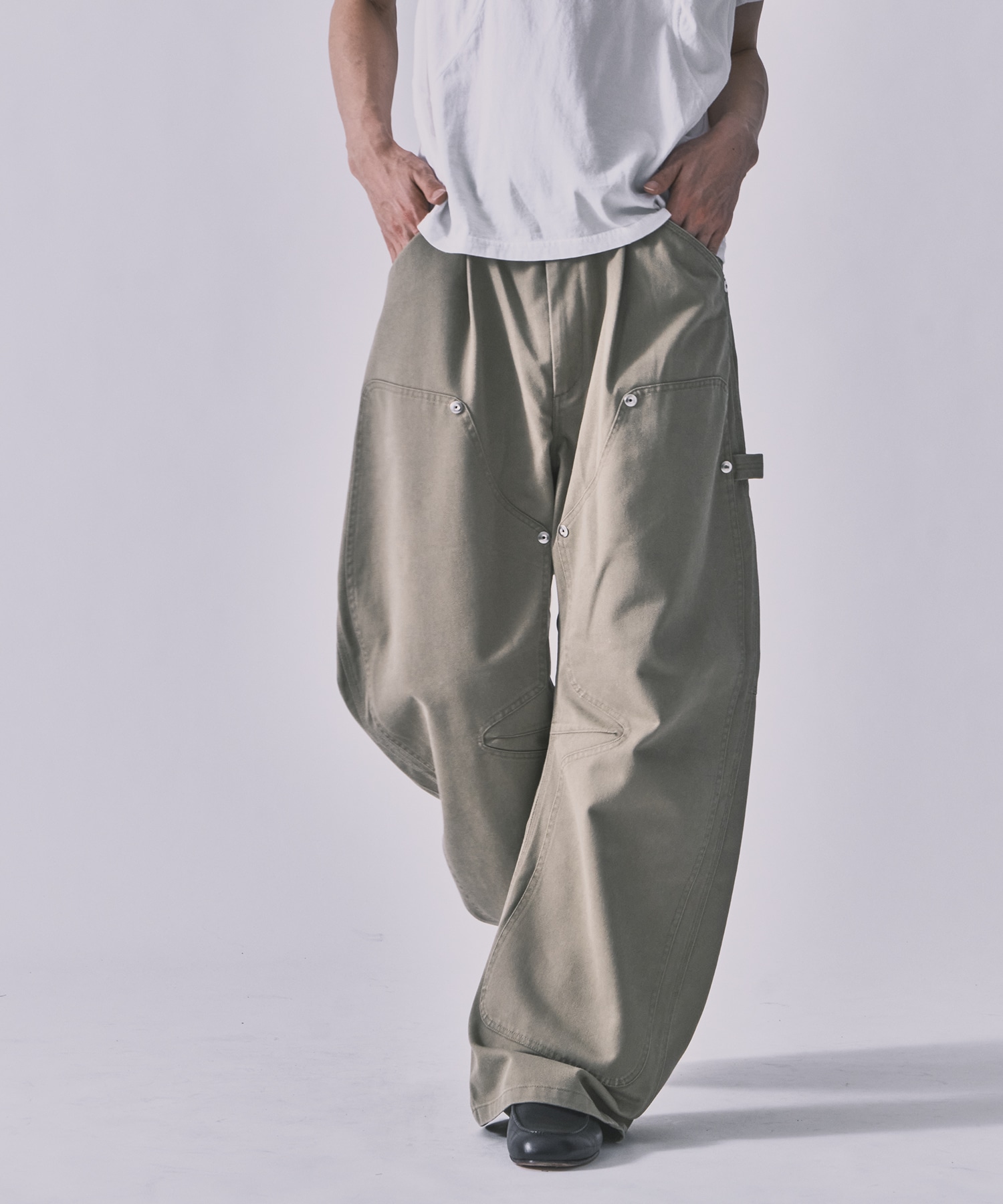 Dickies×CONZ DOUBLE KNEE CURVED LEG PANTS CONZ