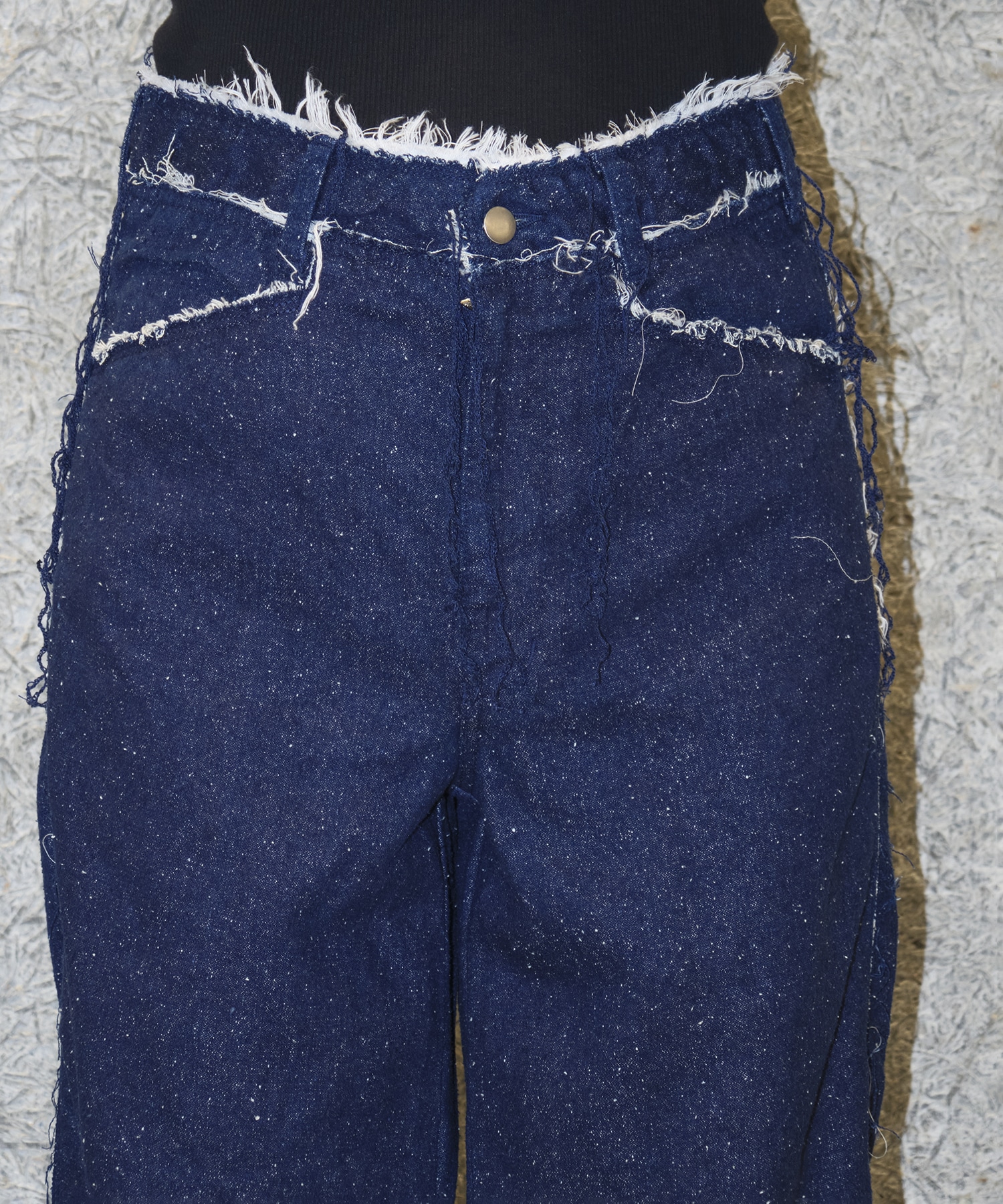 SILK DENIM PANTS Midorikawa