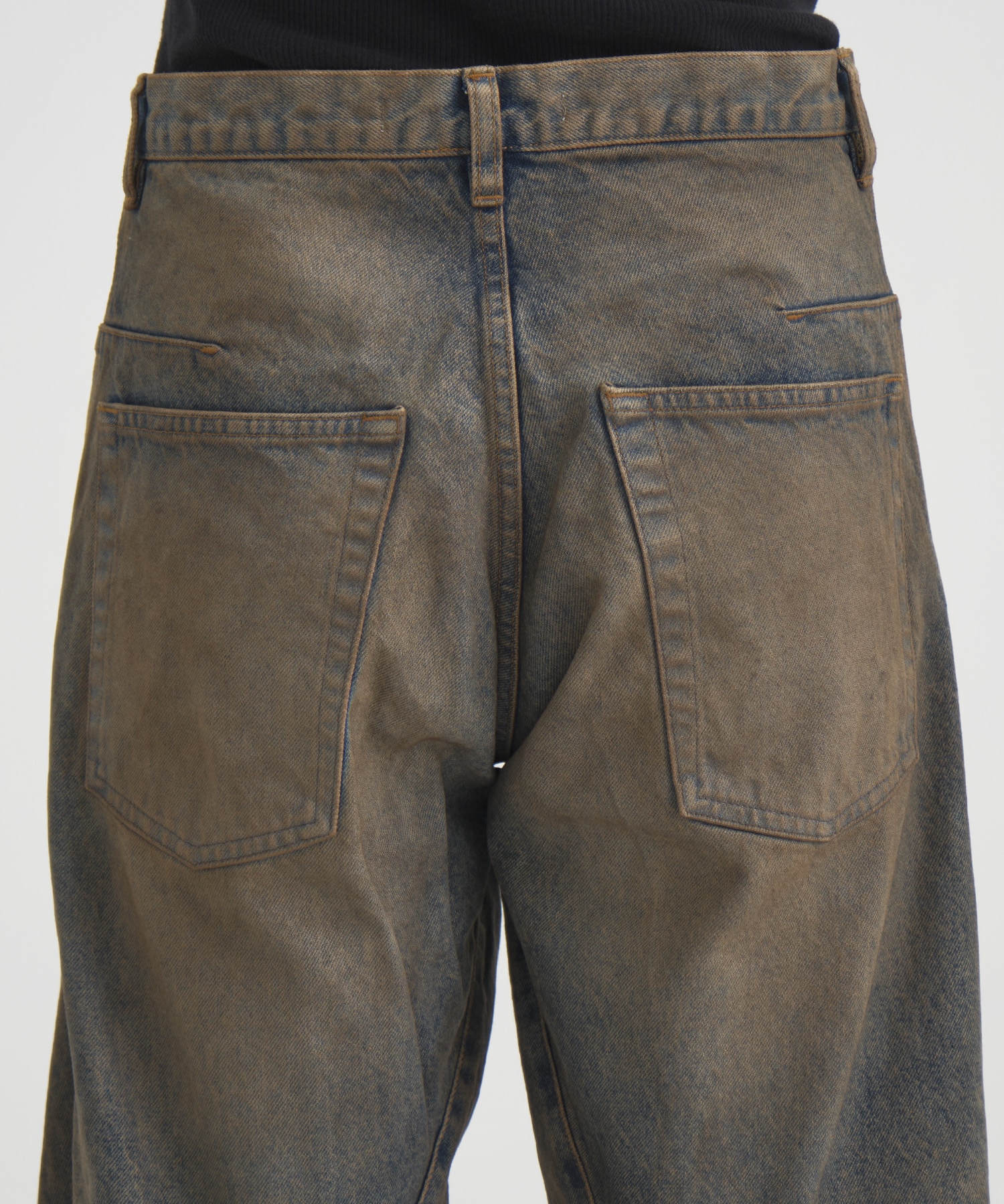 3D TWISTED WIDE LEG JEANS NVRFRGT