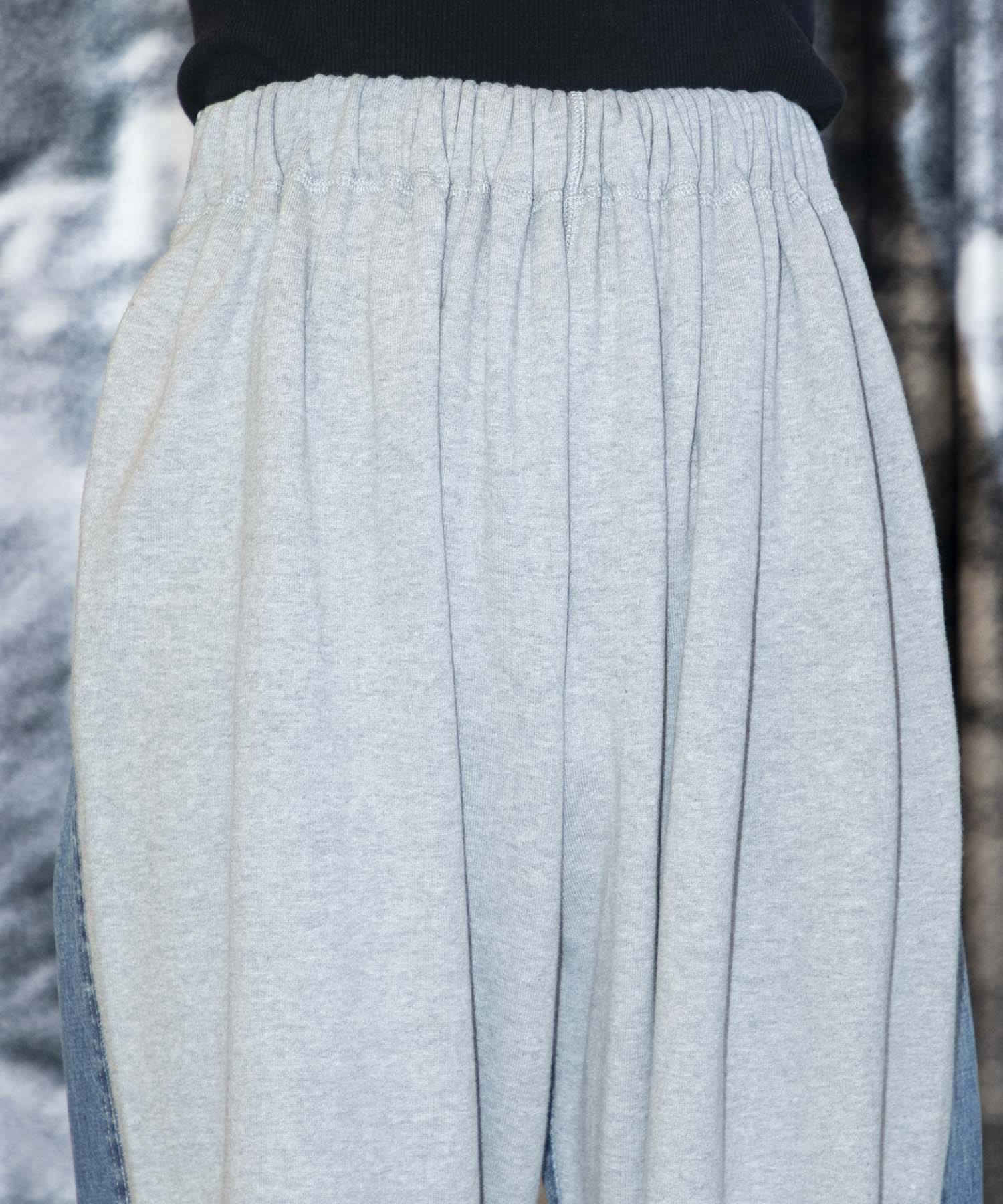 Hybride Sweat Denim Pants INSCRIRE