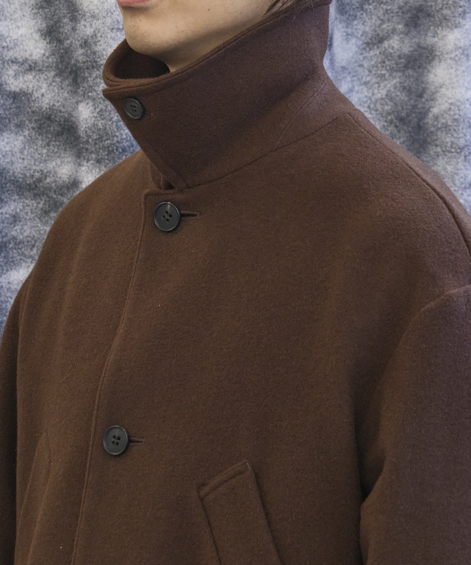 Bal Collar Wool Coat × CONZ MATSUFUJI