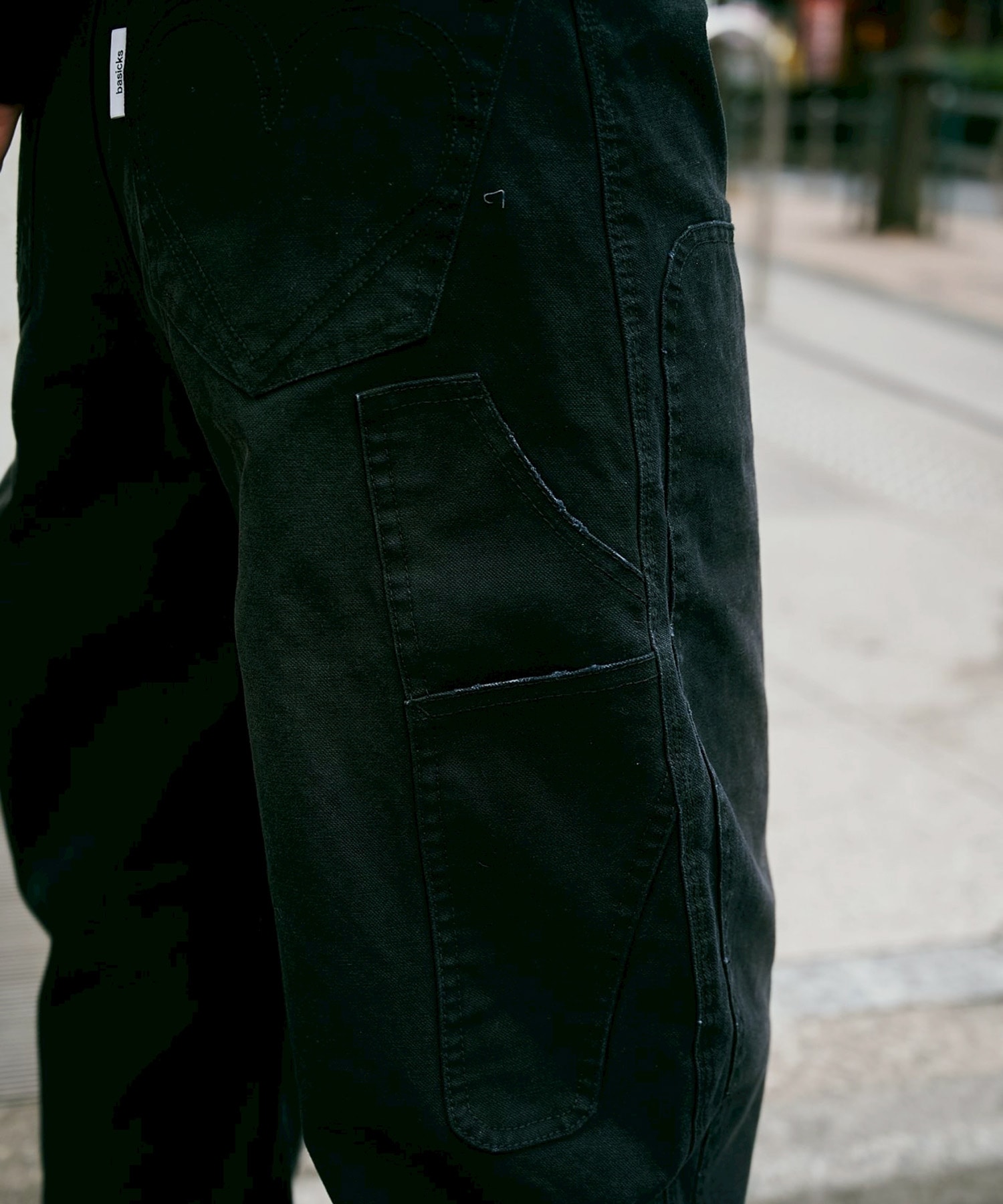 BASICKS×DUCK DOUBLE KNEE CURVED LEG PANTS BASICKS