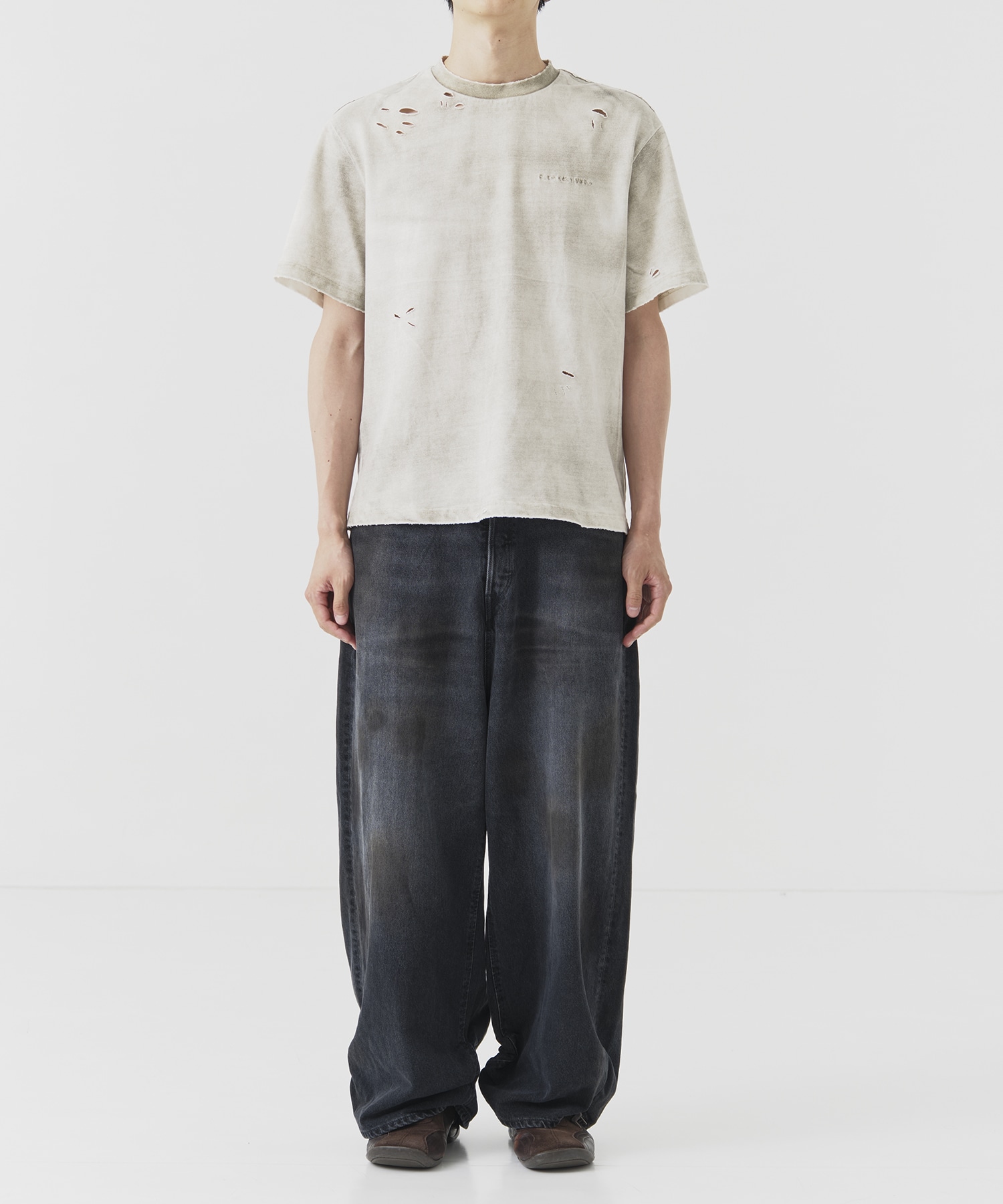 FRESH MAN DENIM WIDE PANTS by EDWIN USED refomed