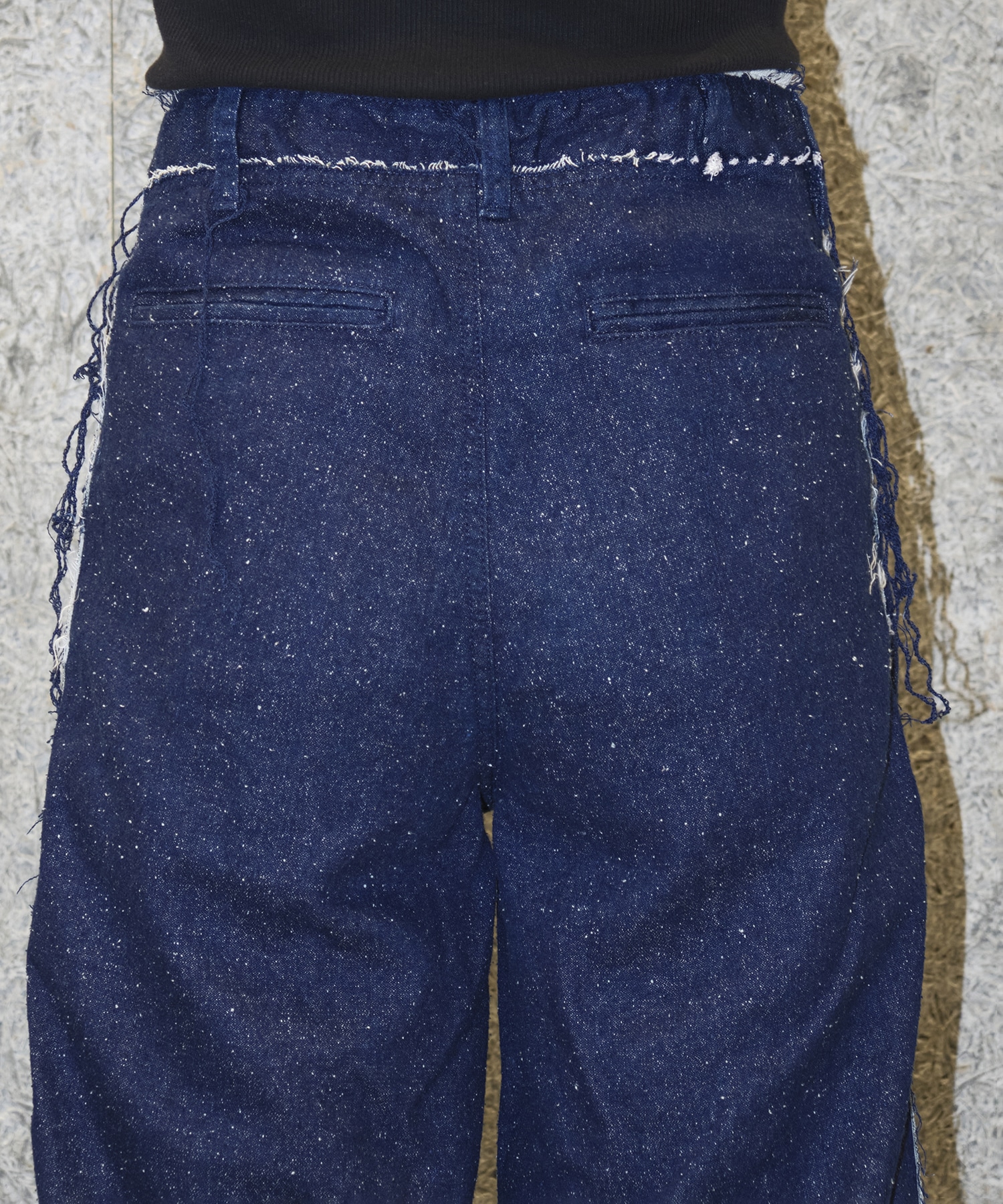 SILK DENIM PANTS Midorikawa