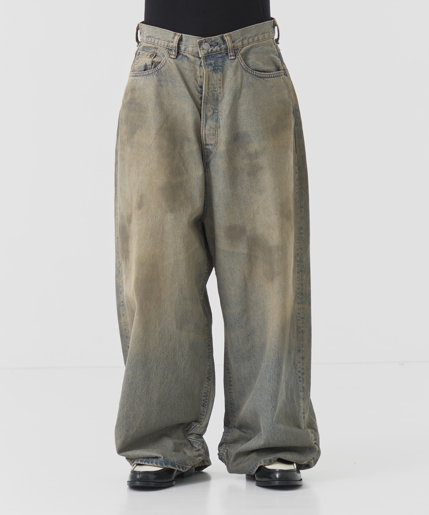 FRESH MAN DENIM WIDE PANTS by EDWIN USED refomed