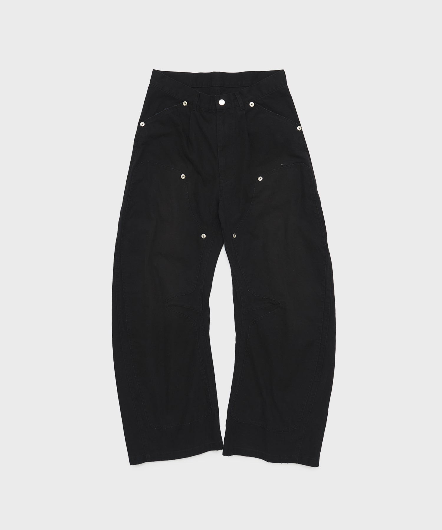 BASICKS×DUCK DOUBLE KNEE CURVED LEG PANTS BASICKS