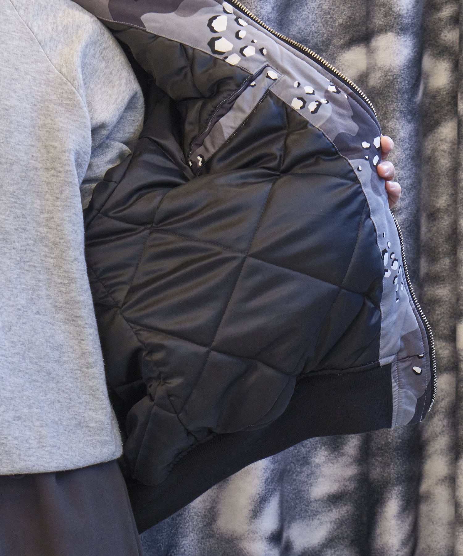 Camouflage Padded Bomber Jacket COOTIE PRODUCTIONS