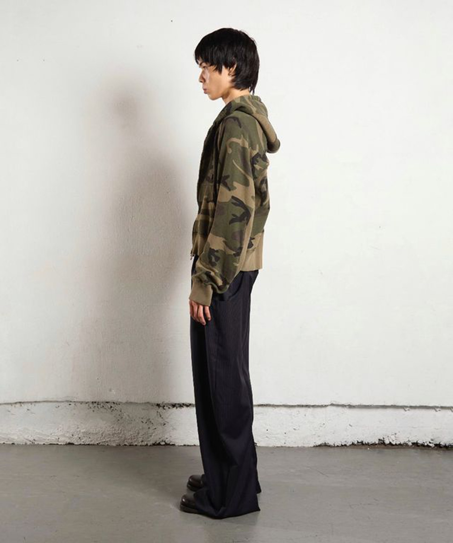 PANELLED ZIP UP HOODIE NVRFRGT