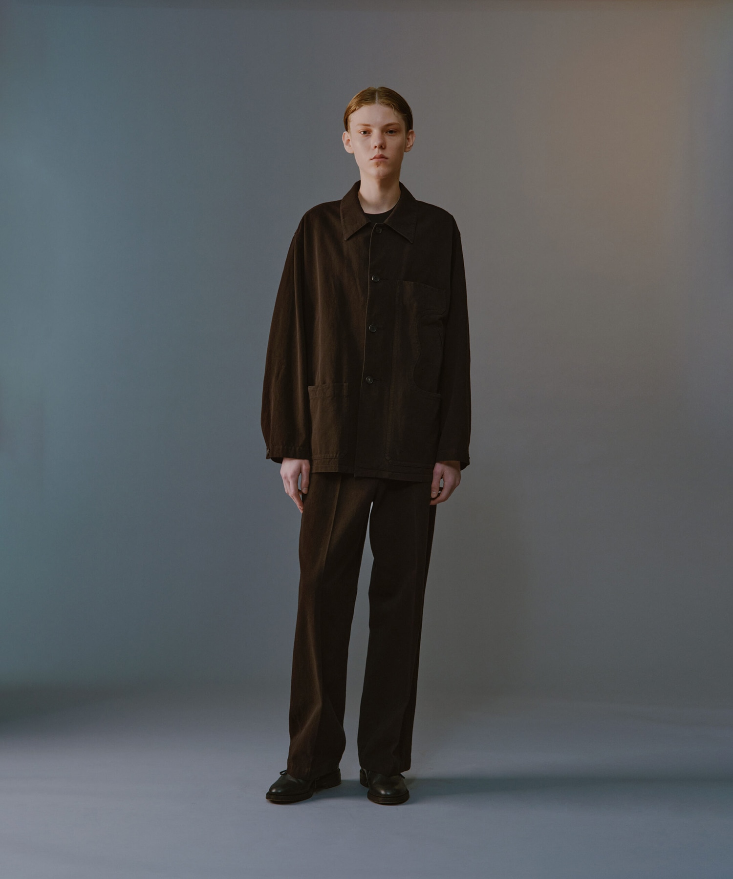 Uneven Twill Connected Pockets Jacket MATSUFUJI