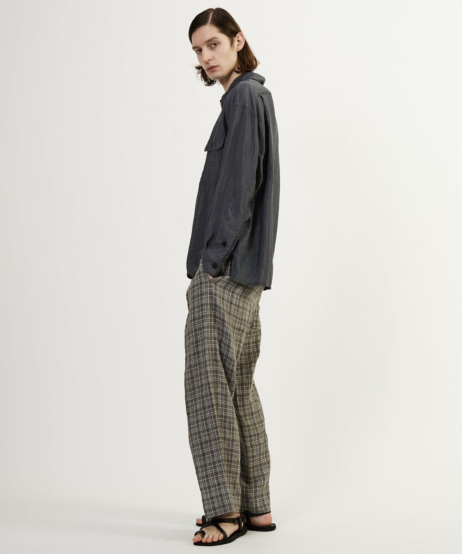 WASHER TAFFTA HALF ZIP SHIRT CURRENTAGE