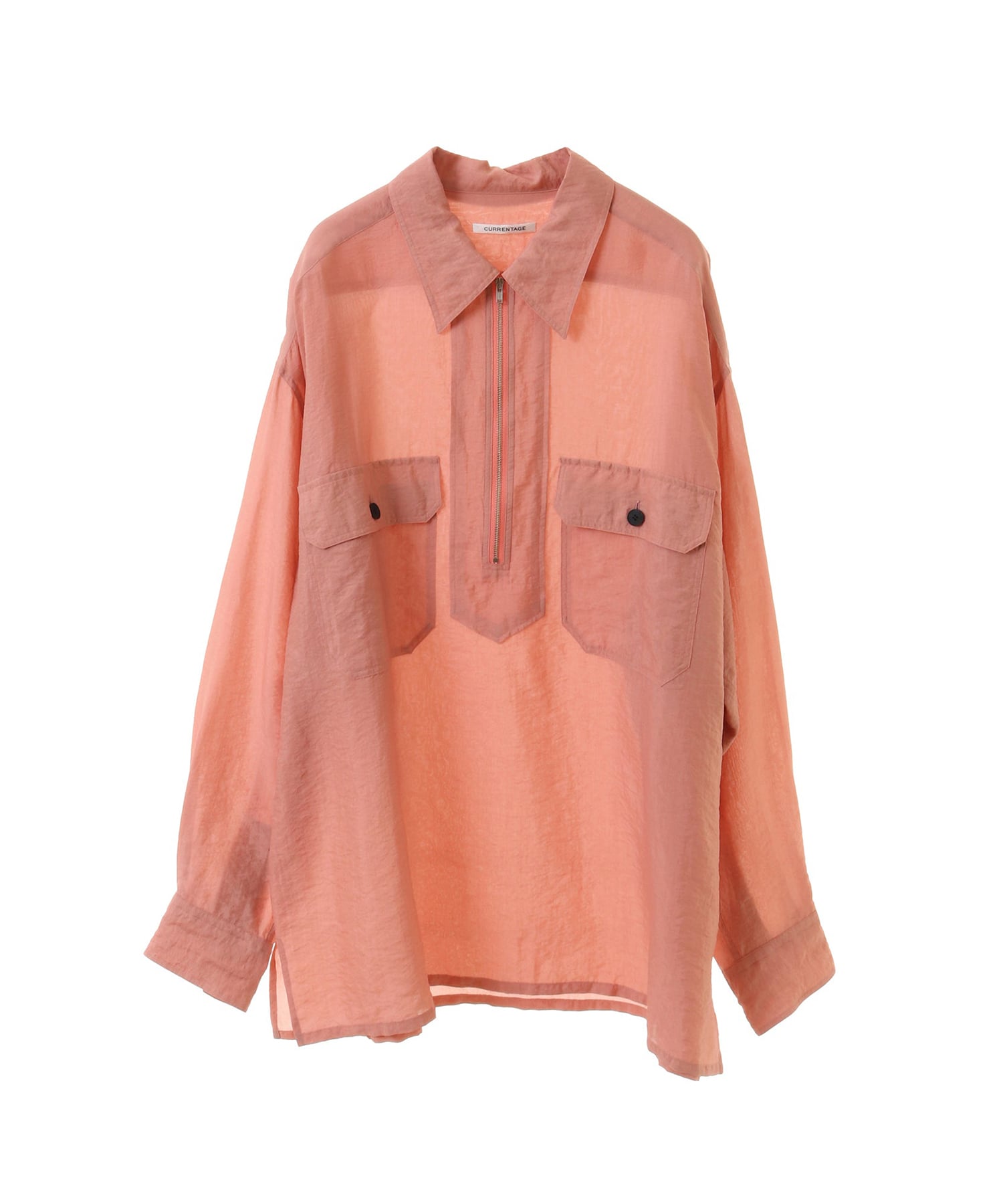 WASHER TAFFTA HALF ZIP SHIRT CURRENTAGE