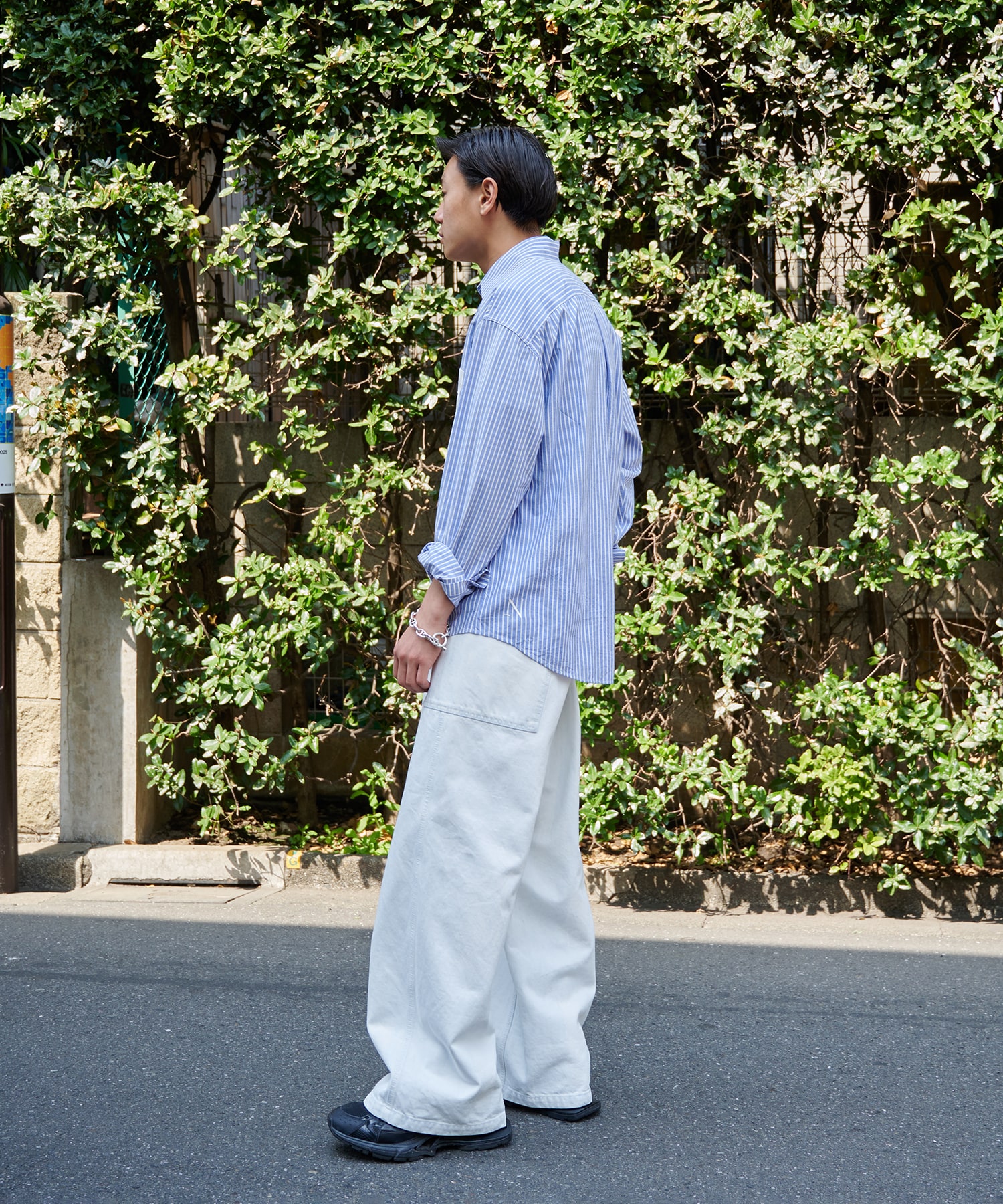 Long-sleeved Shirt　Stripe Nomat