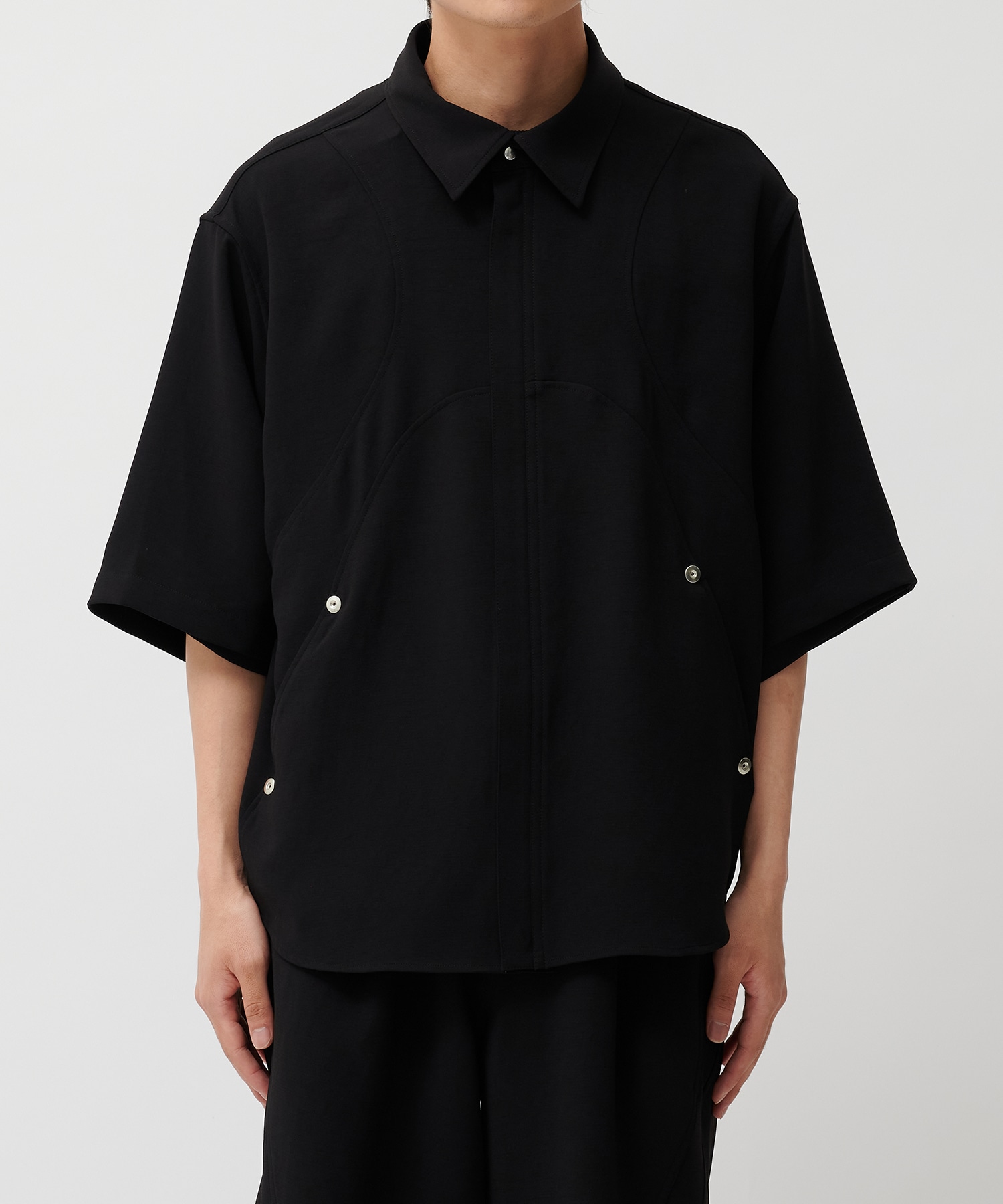 PANEL OVER ZIP SS SHIRT CONZ