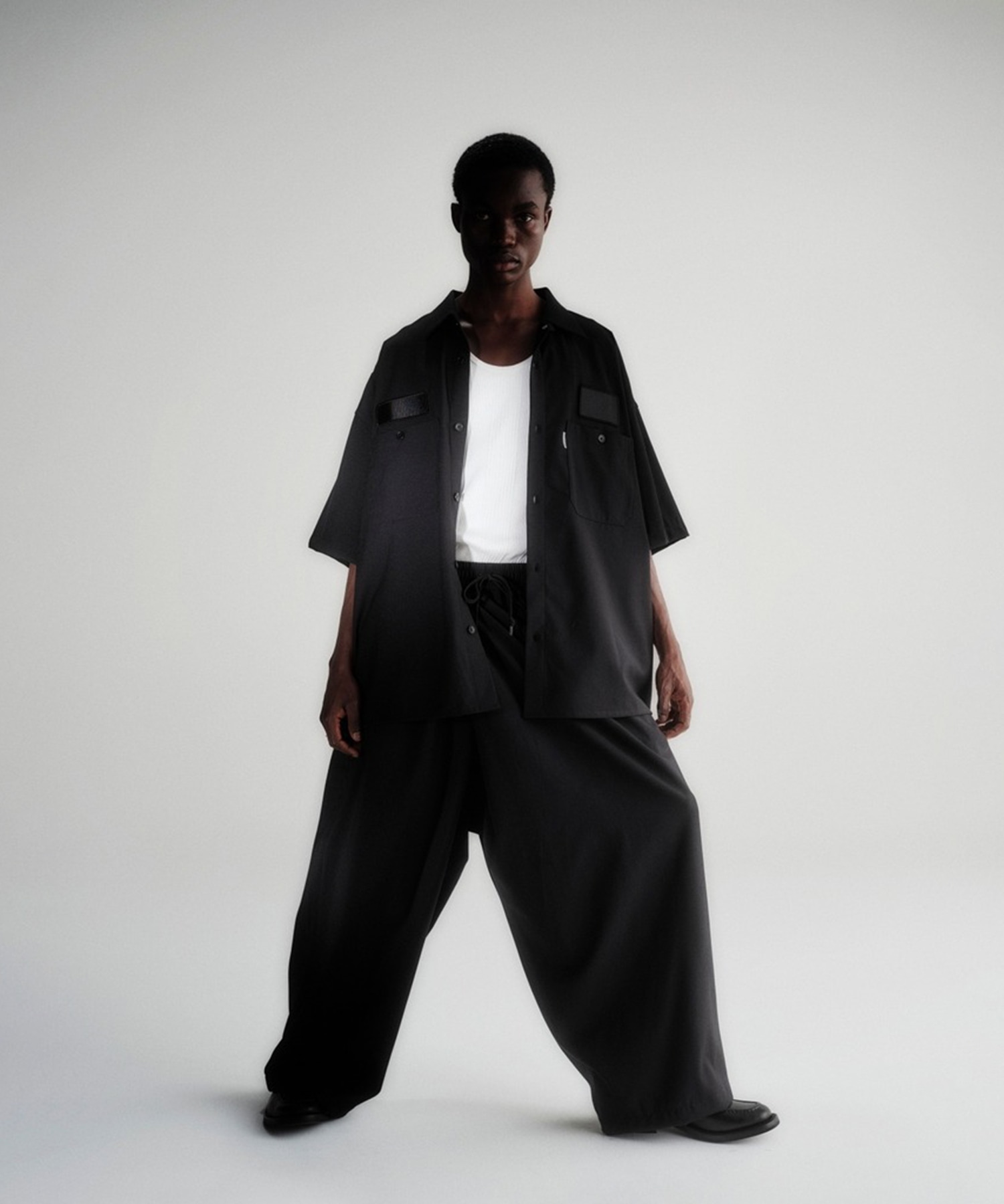 Leno Cloth Error Fit Work S/S Shirt COOTIE PRODUCTIONS