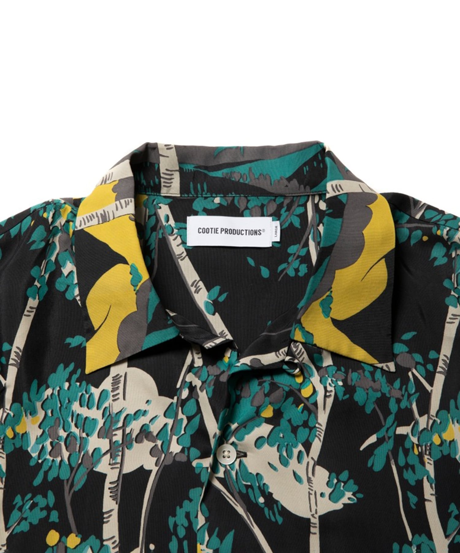 Rayon Open Collar S/S Shirts COOTIE PRODUCTIONS