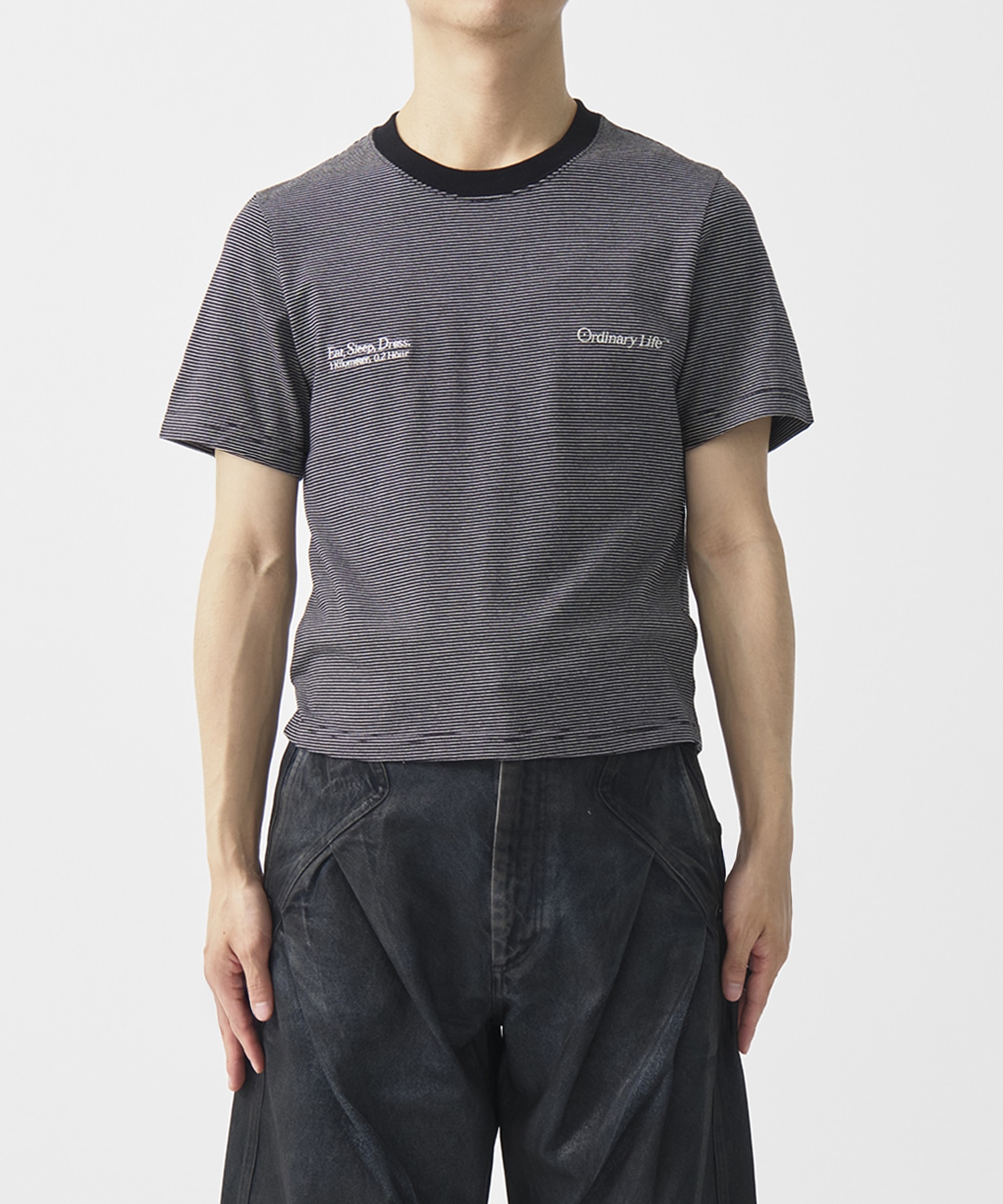 別注 ORDINARY COMPACT TEE  BORDER SHINYAKOZUKA