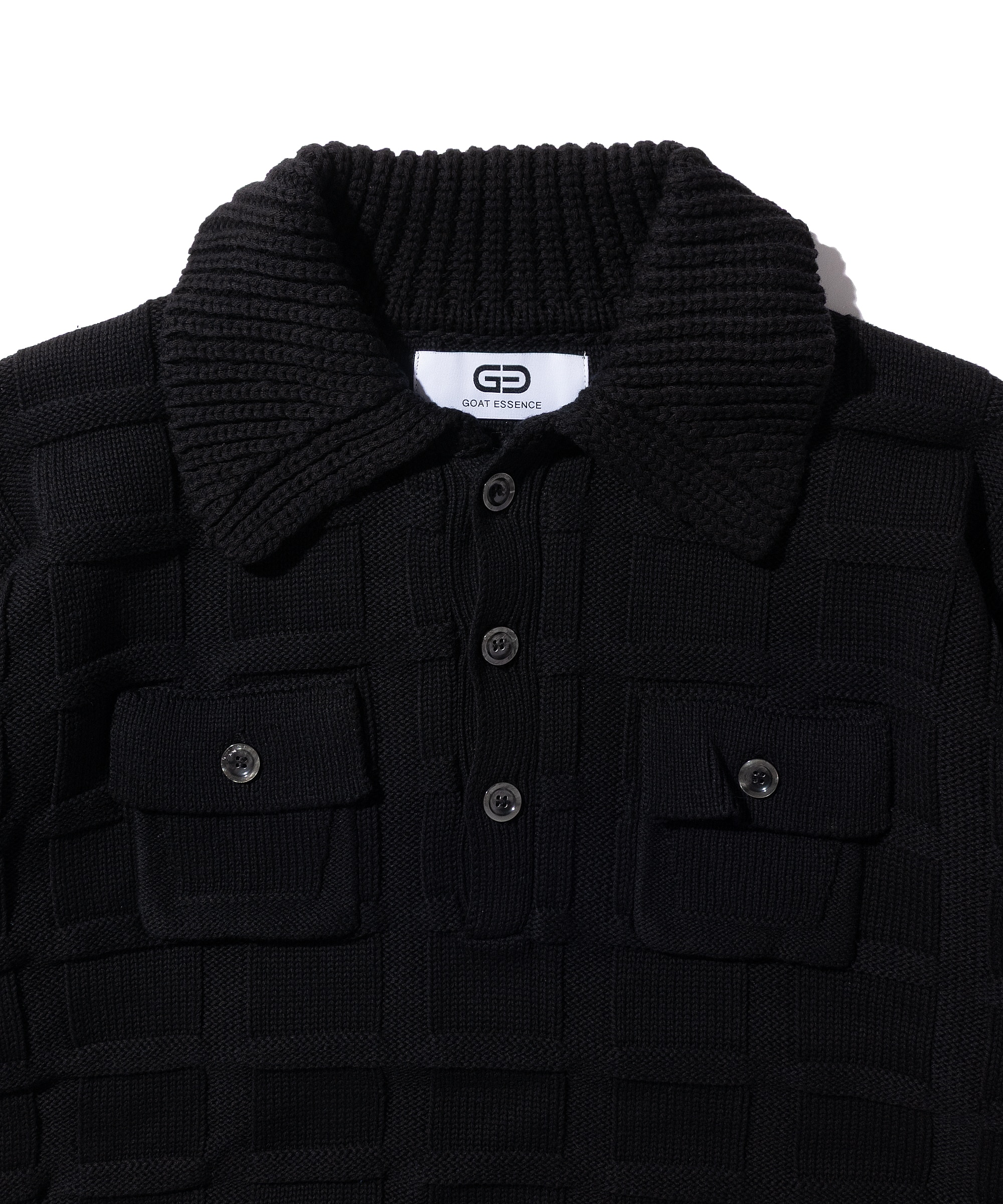 KNIT POLO SHIRT GOAT ESSENCE