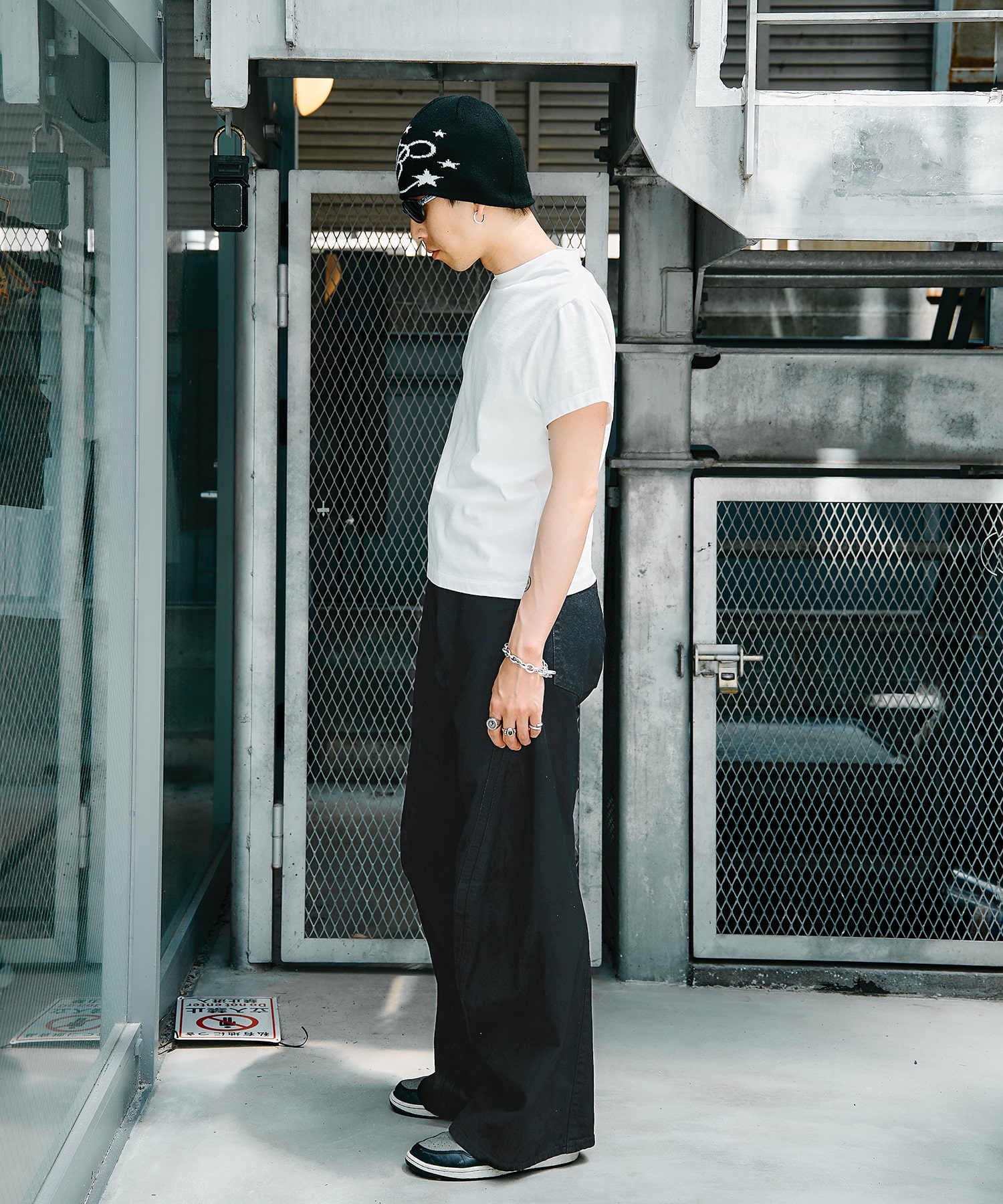 別注　COATING 3D TWISTED WIDE LEG JEANS NVRFRGT