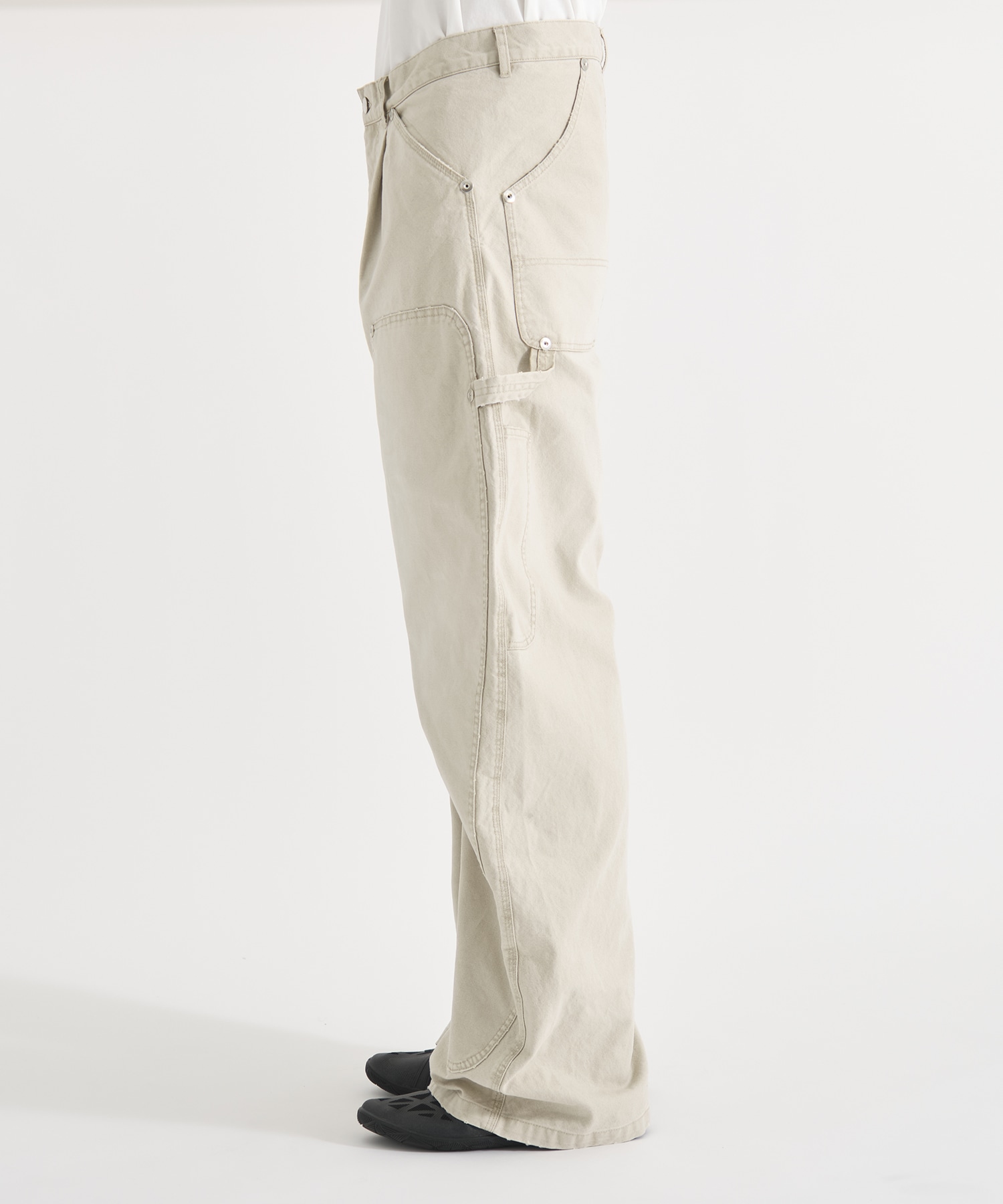 DUCK DOUBLE KNEE CURVED LEG PANTS CONZ