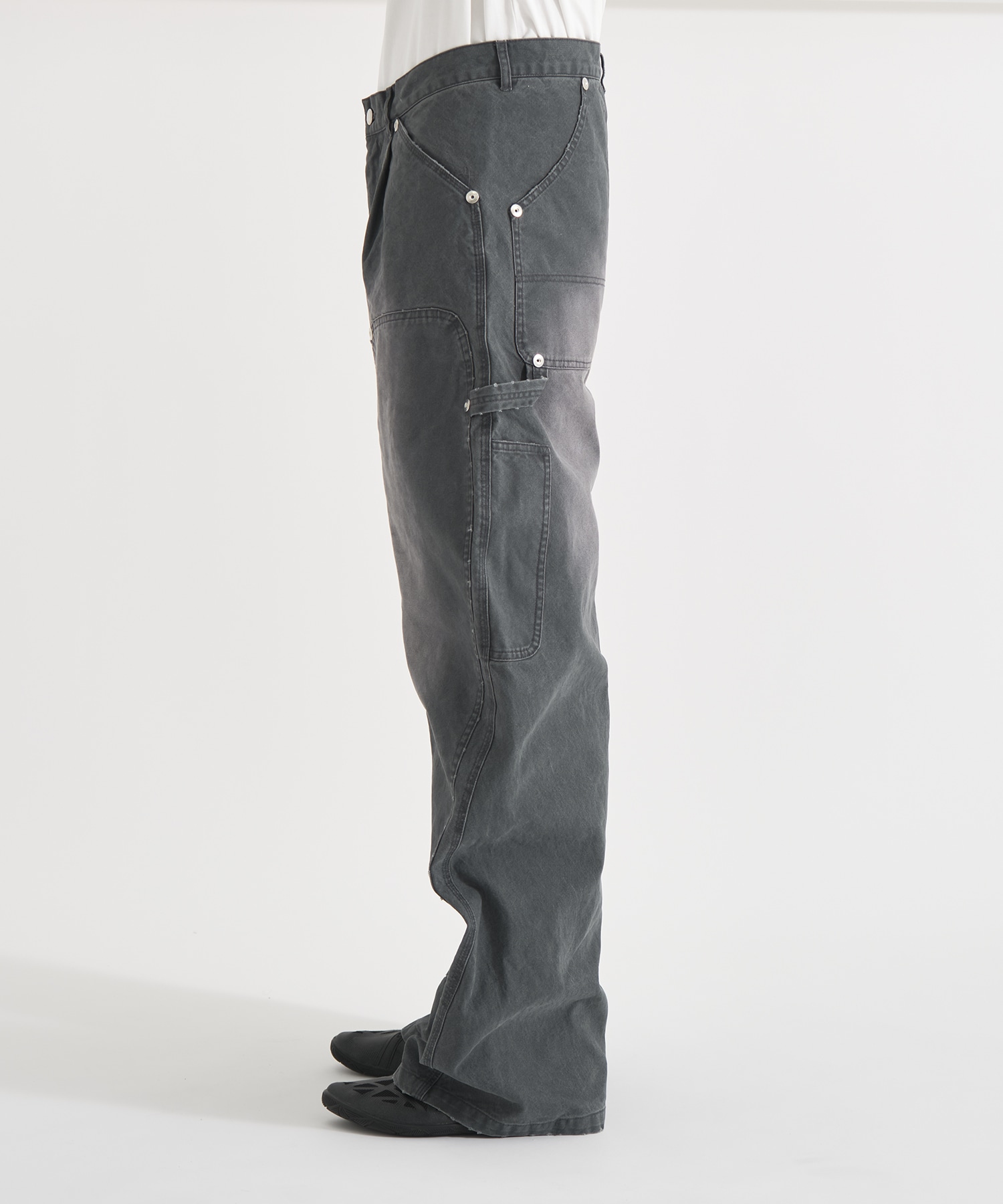 DUCK DOUBLE KNEE CURVED LEG PANTS CONZ