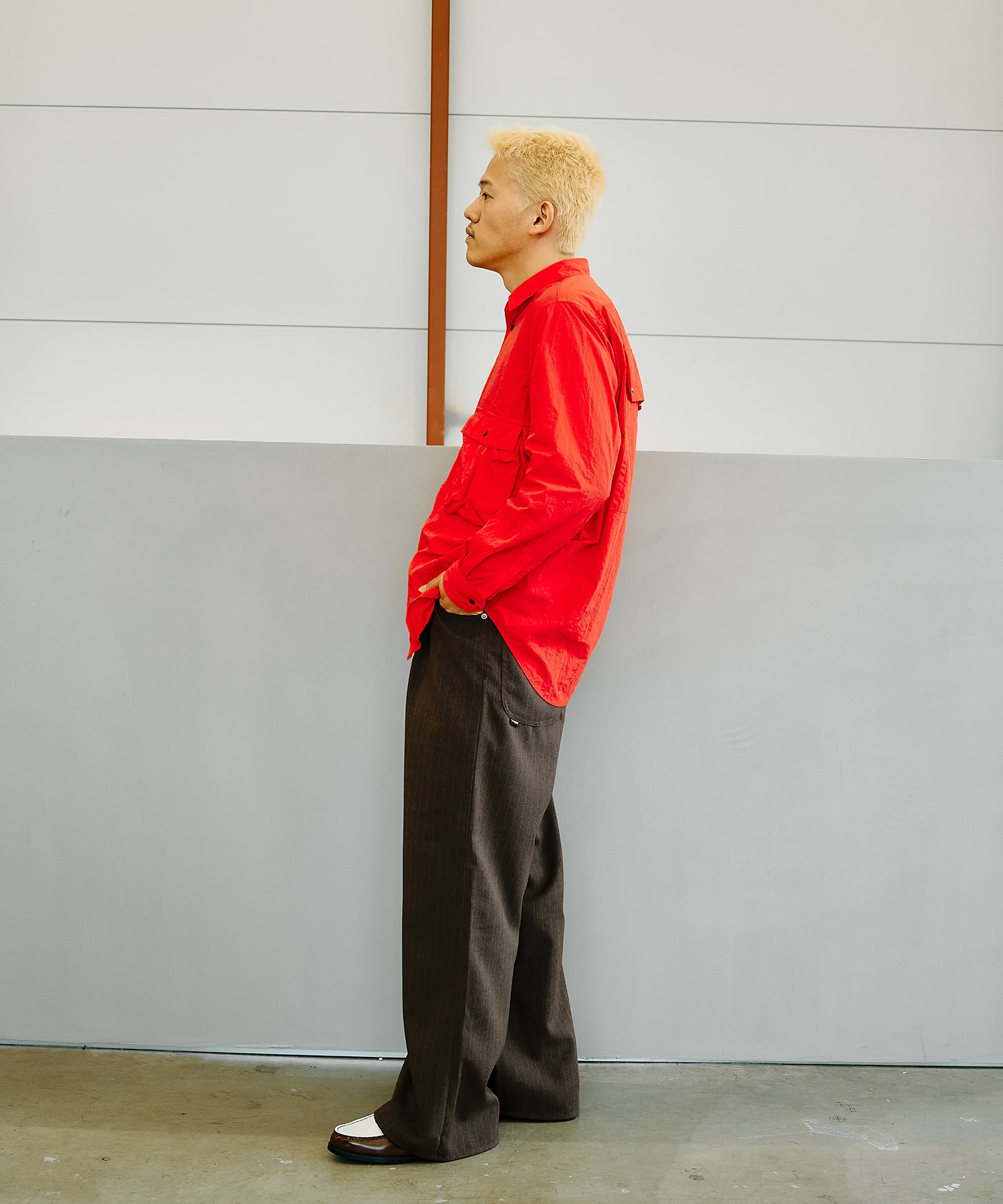 別注 WIDE ONE TUCK STRAIGHT SLACKS JieDa