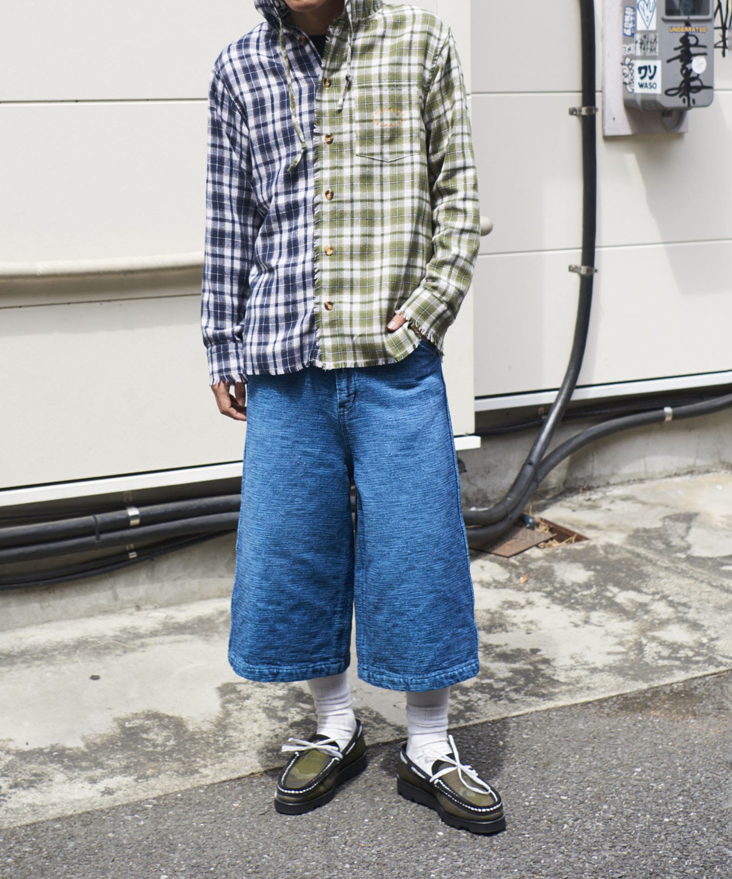 BAGGY CROPPED PANTS kiivu