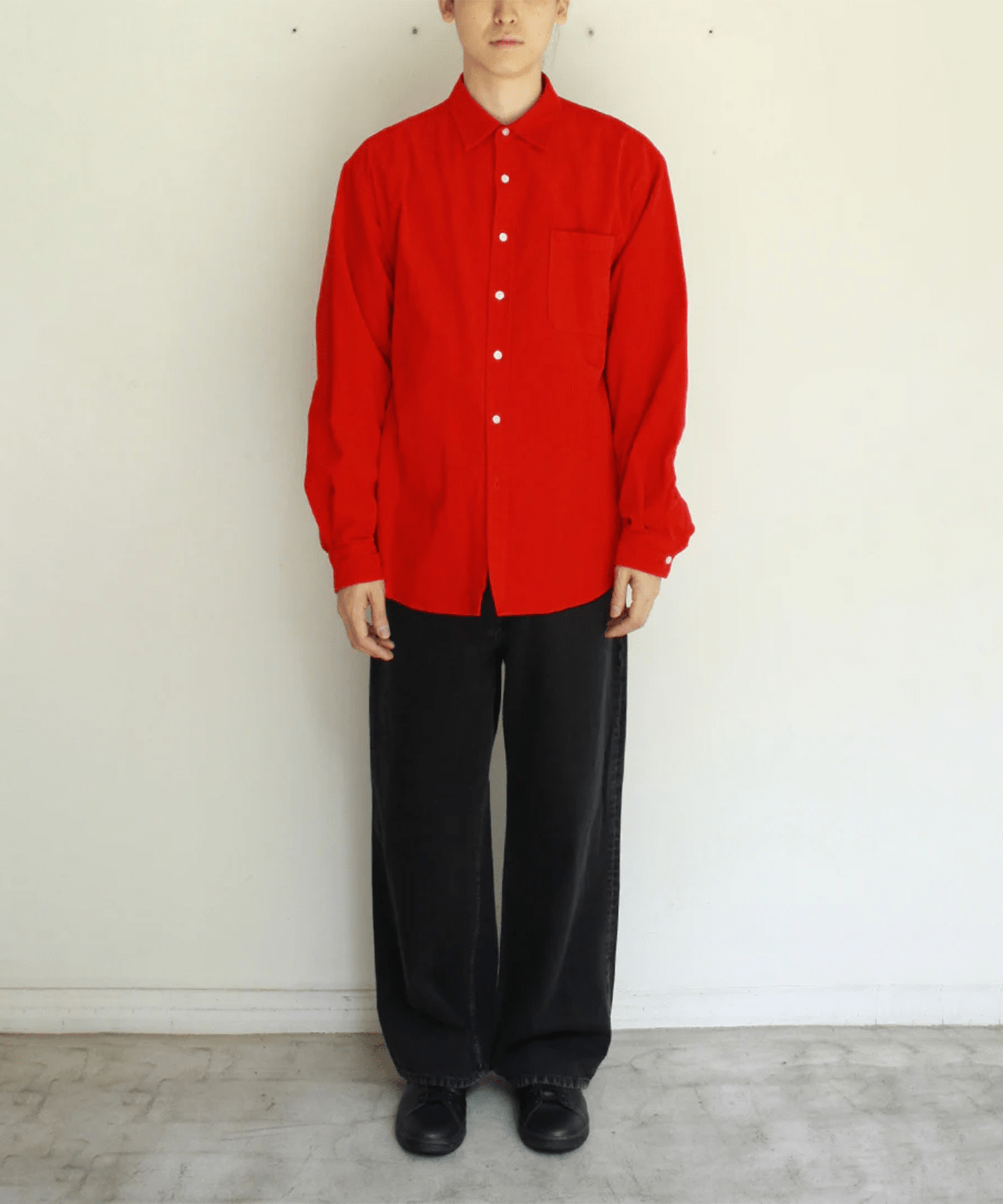 Garment Dyed Dad Shirts RED soe