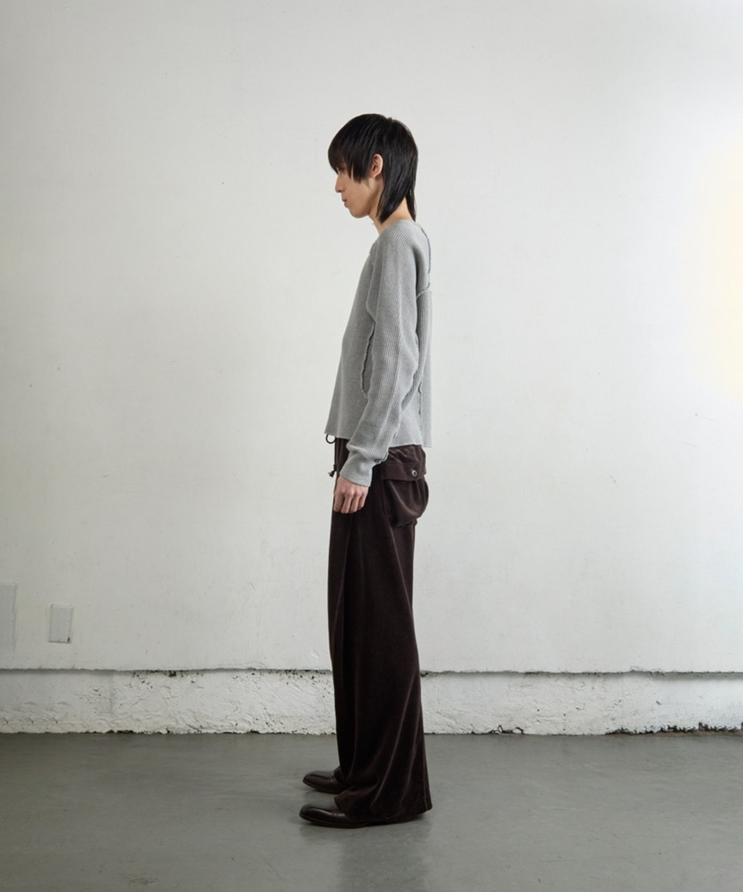 WAFFLE THERMAL LONG SLEEVE T-SHIRT NVRFRGT
