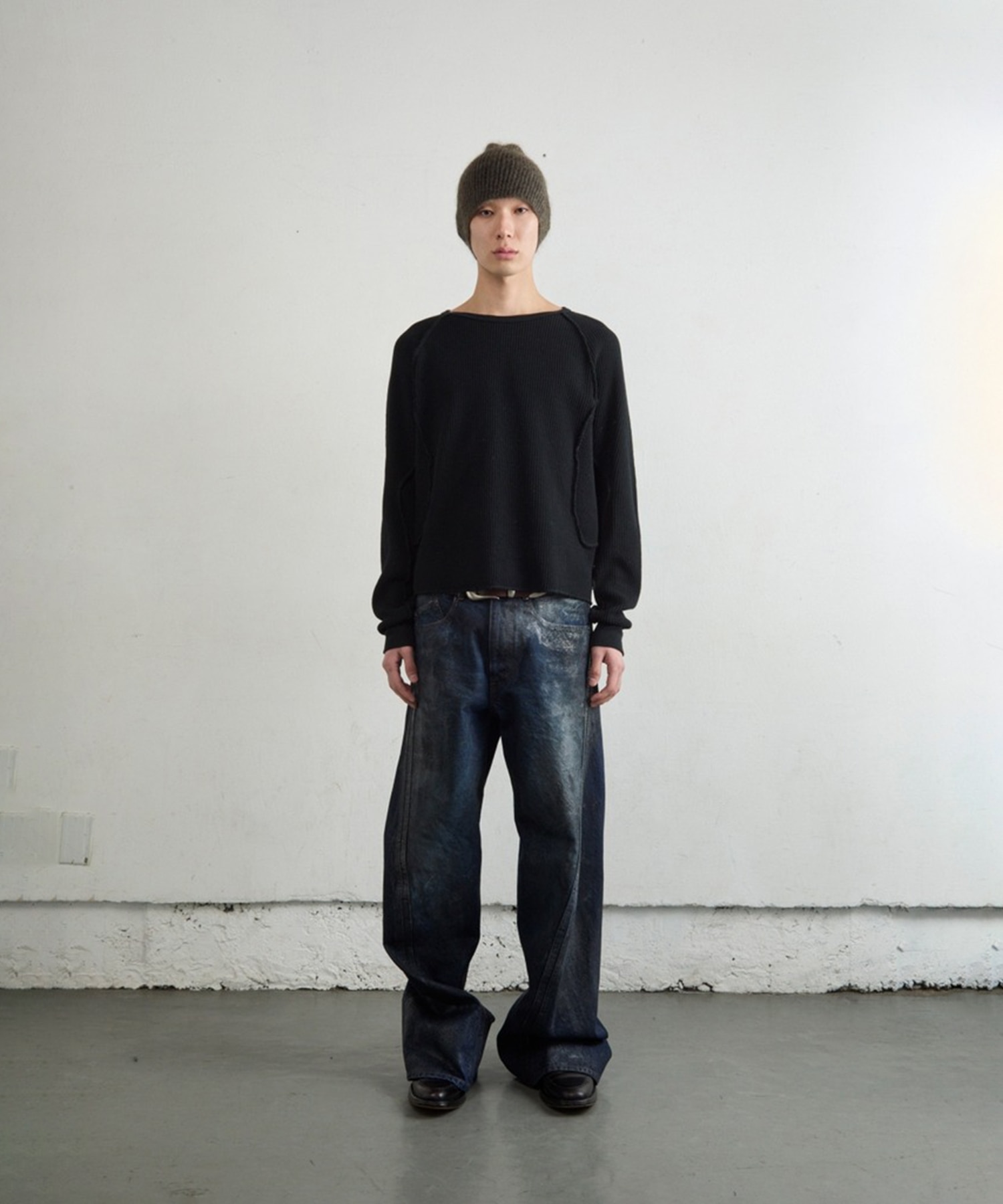 WAFFLE THERMAL LONG SLEEVE T-SHIRT NVRFRGT