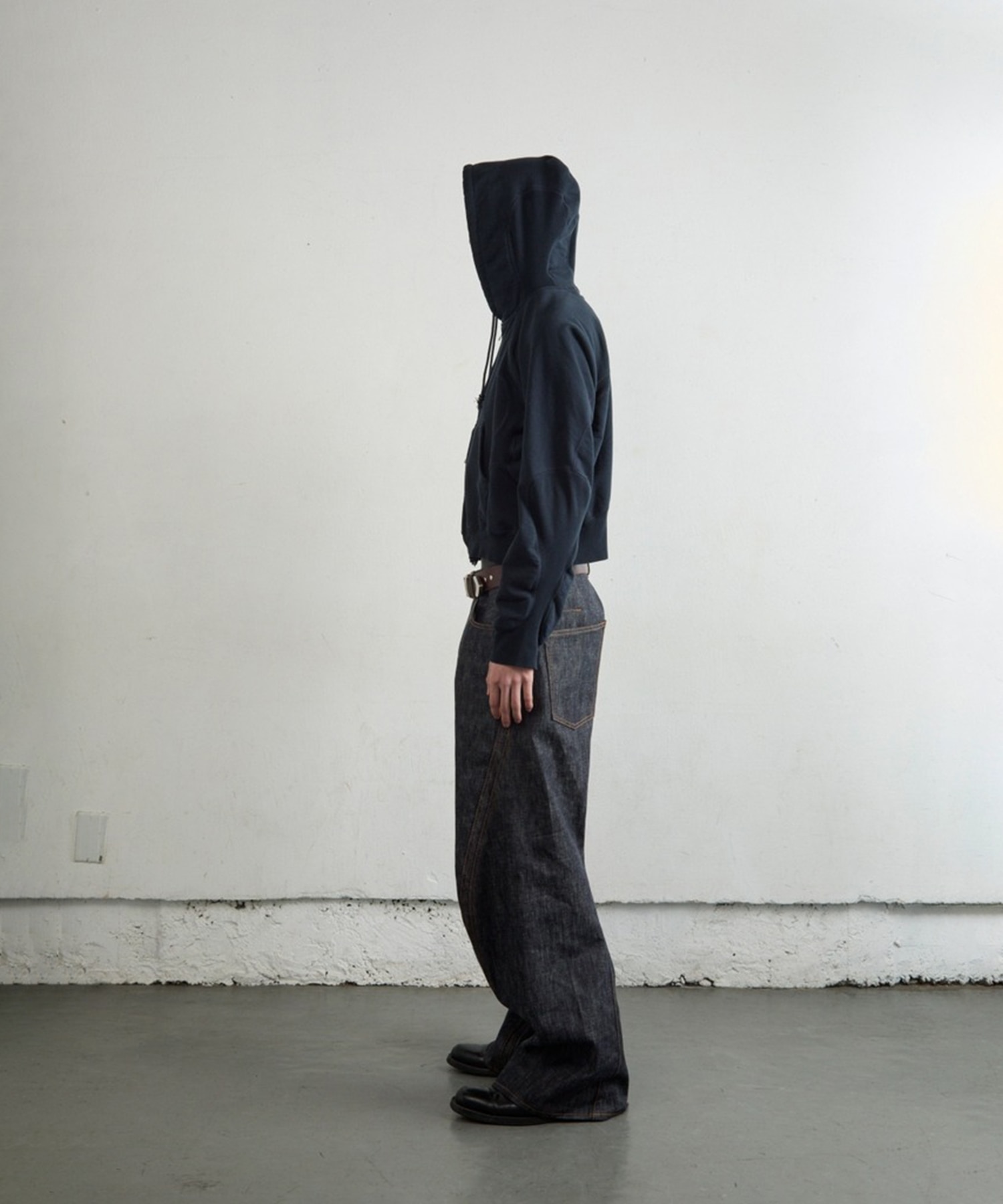 PANELLED ZIP UP HOODIE NVRFRGT