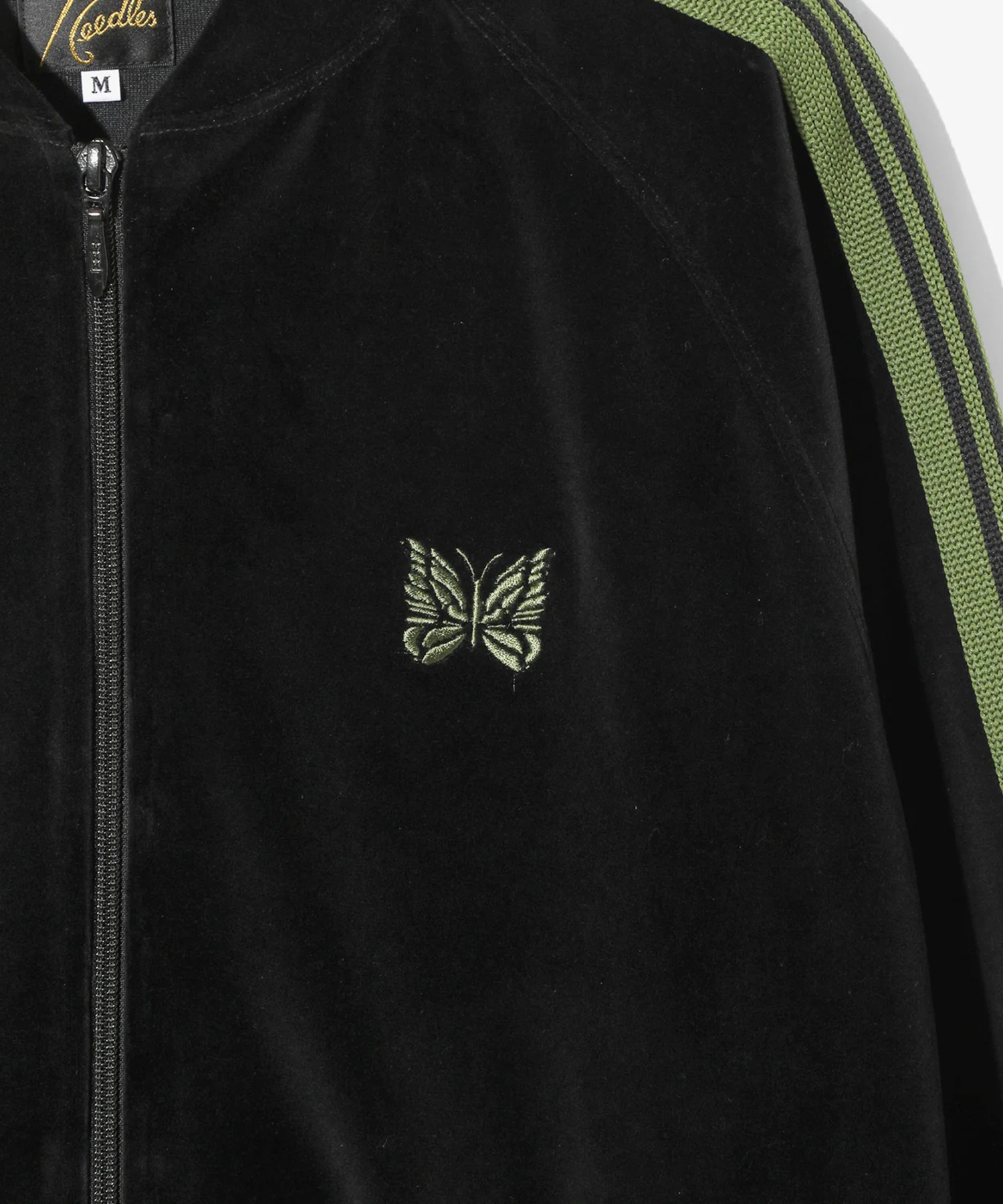 Rib Collar Track Jacket C/PE Velour Needles