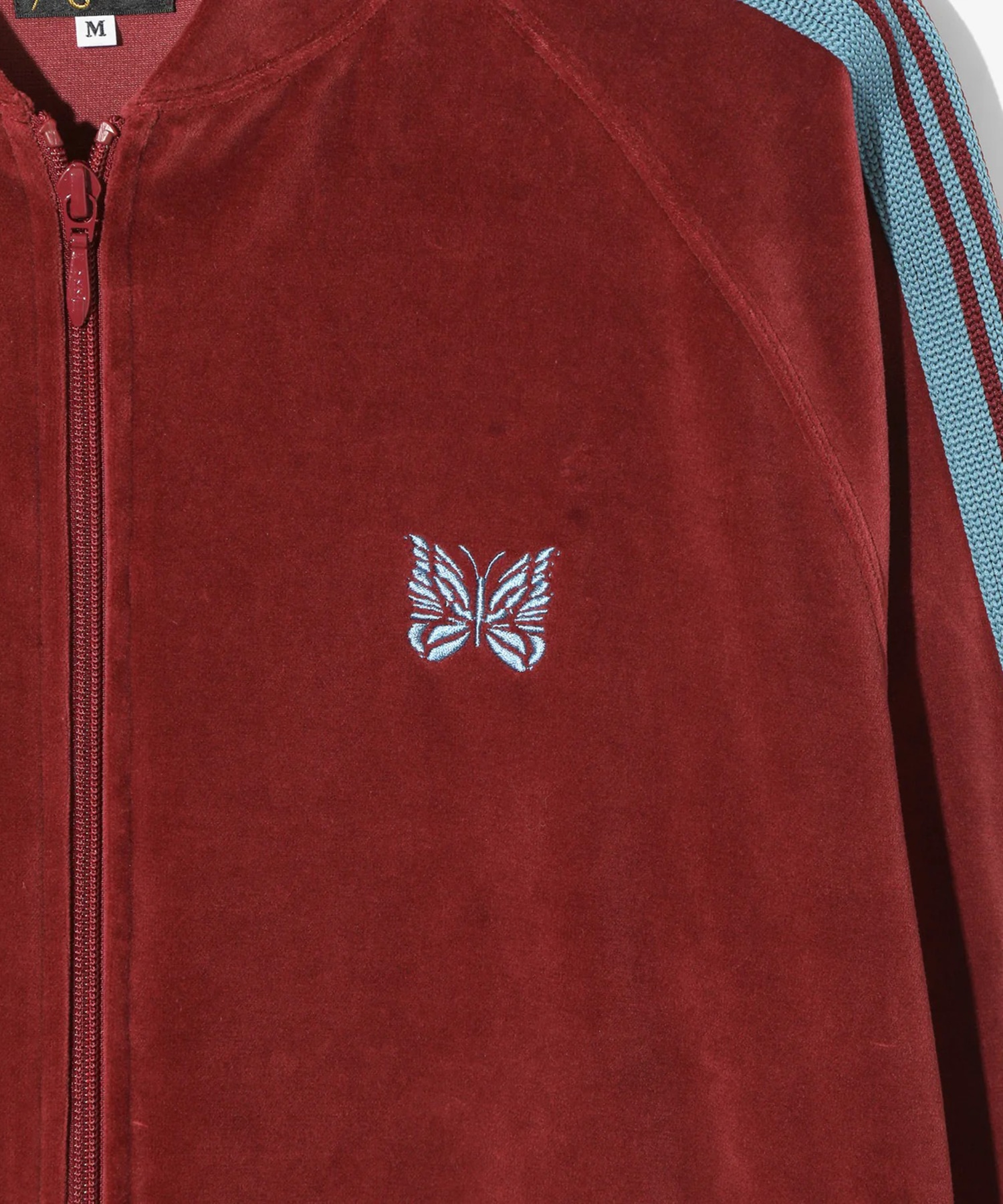 Rib Collar Track Jacket C/PE Velour Needles