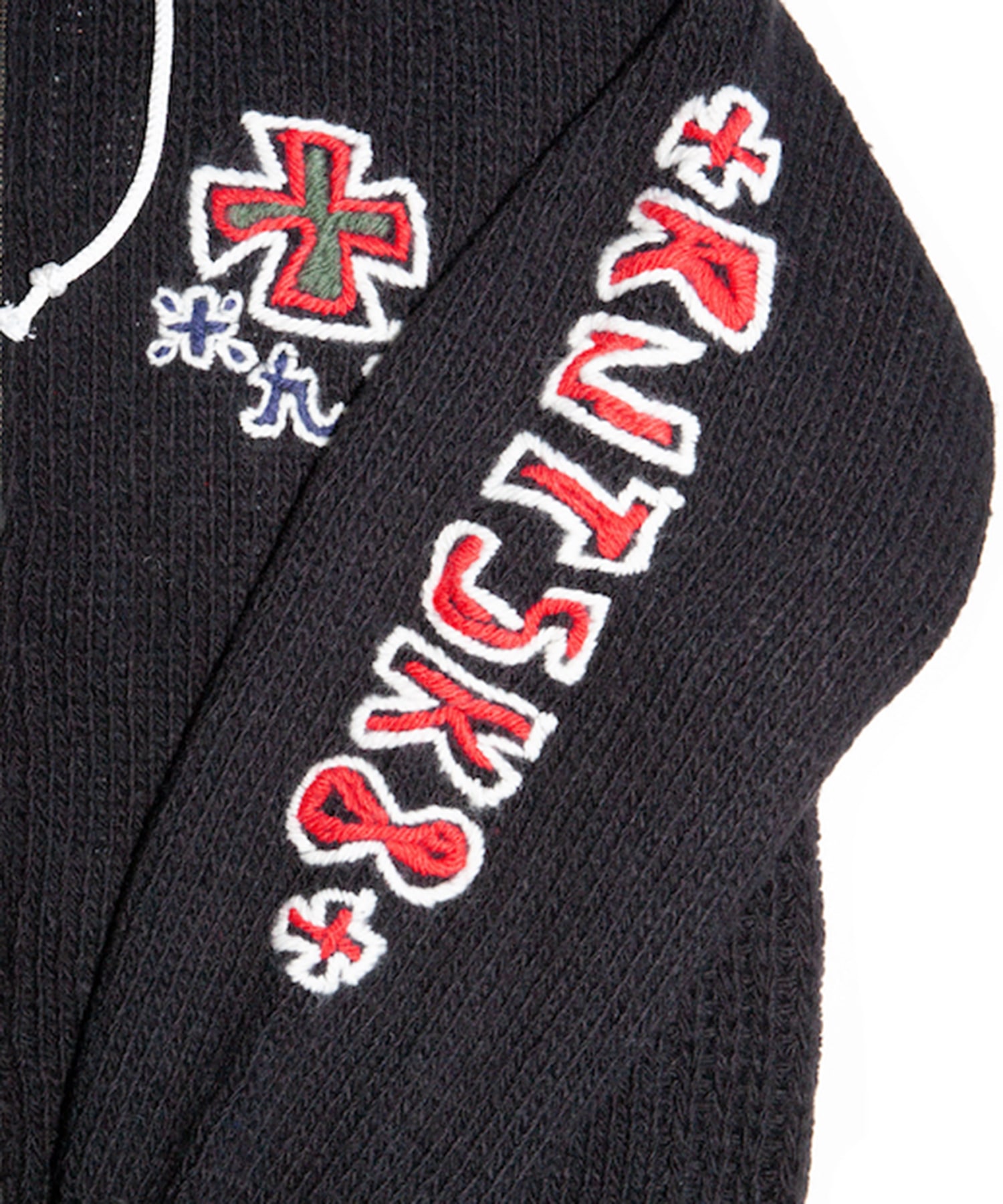 HAND KINITTED SK8 ZIP HOODIE RICE NINE TEN