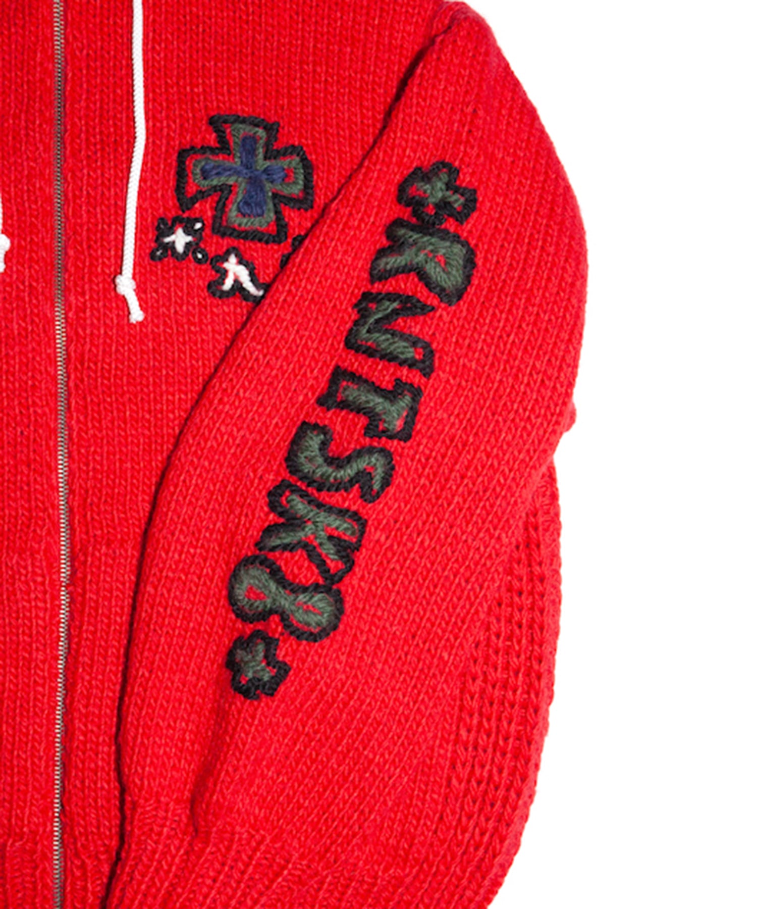 HAND KINITTED SK8 ZIP HOODIE RICE NINE TEN