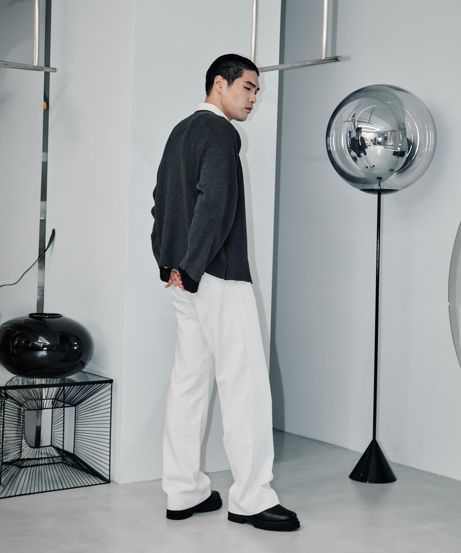 RIB OVER SIZE CARDIGAN CONZ