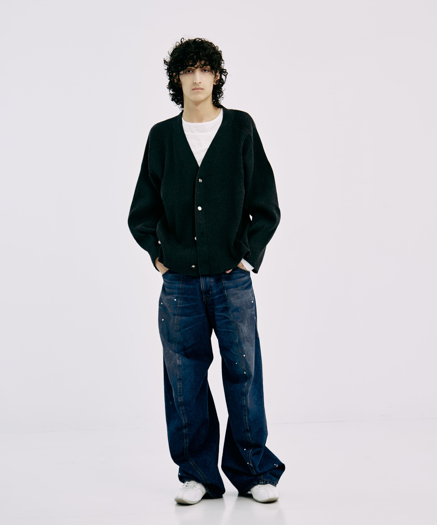 RIB OVER SIZE CARDIGAN CONZ
