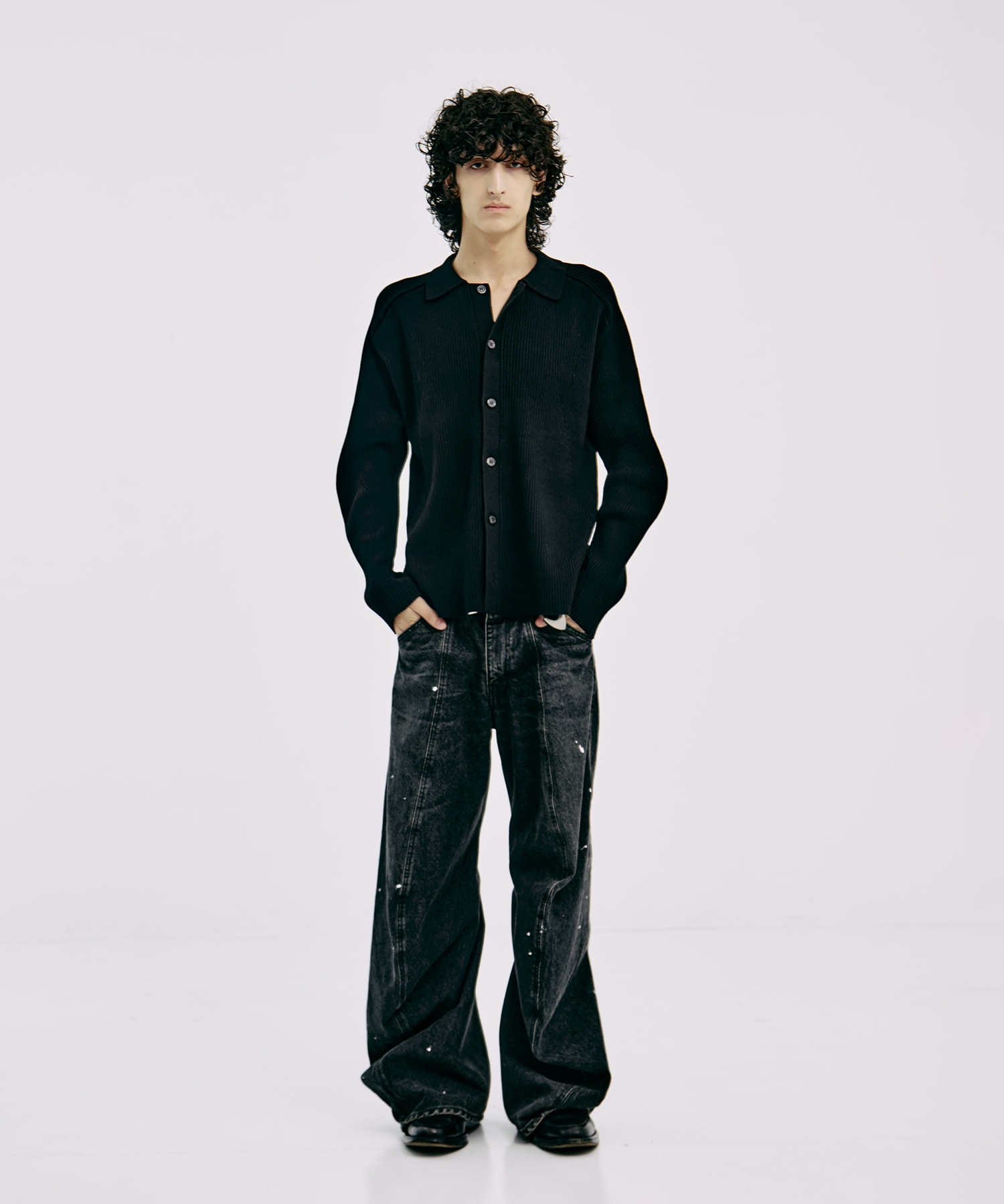 RIBBED SHIRT CARDIGAN CONZ