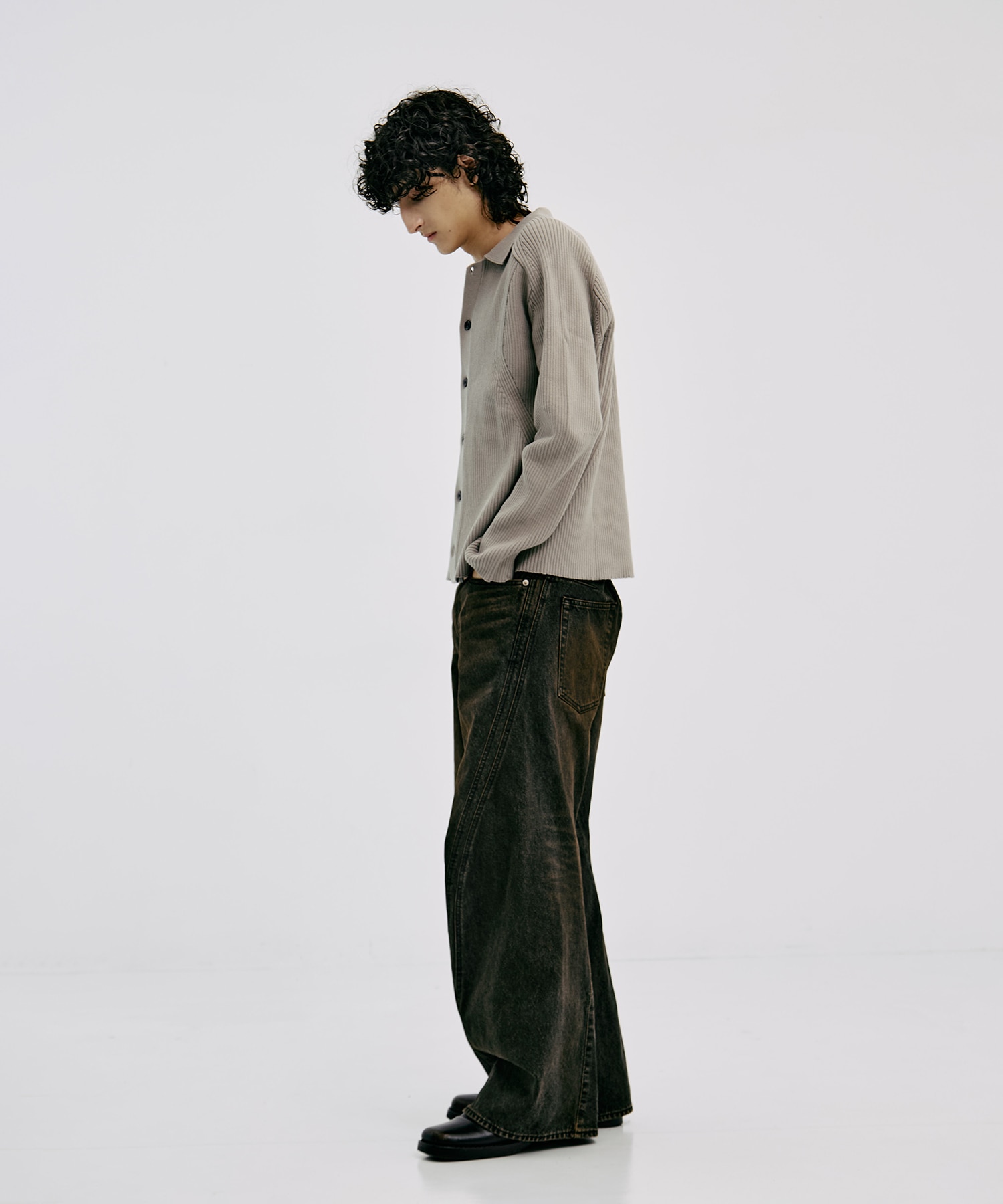 RIBBED SHIRT CARDIGAN CONZ