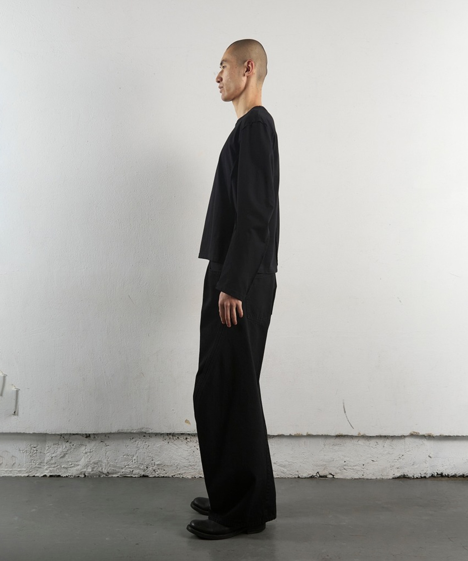 3D TWISTED WIDE LEG JEANS NVRFRGT