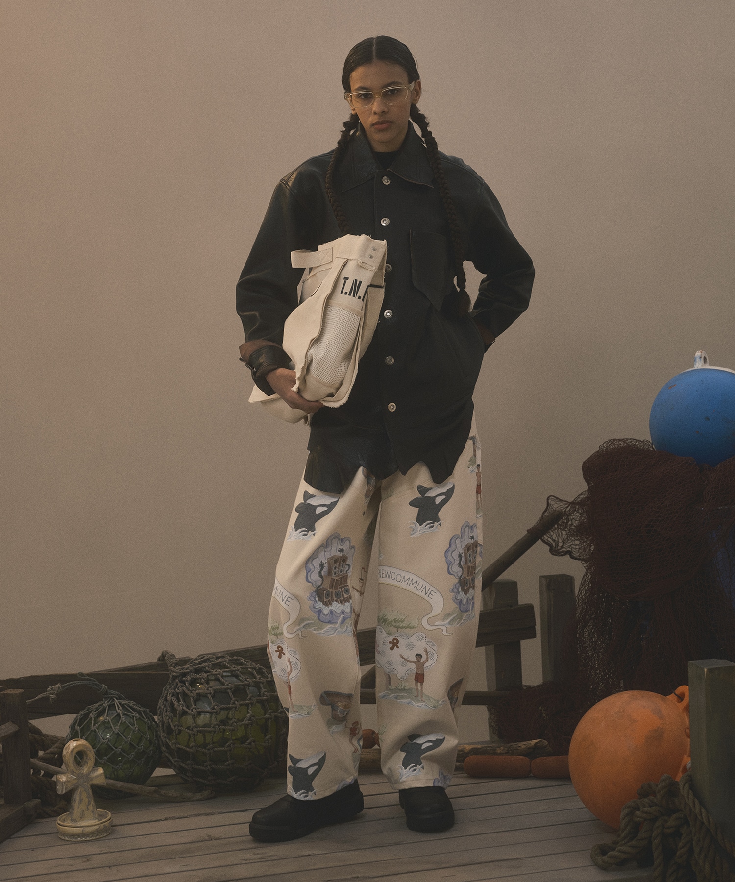 NEWCOMMUNE BAGGY DENIM　Rigid FAF