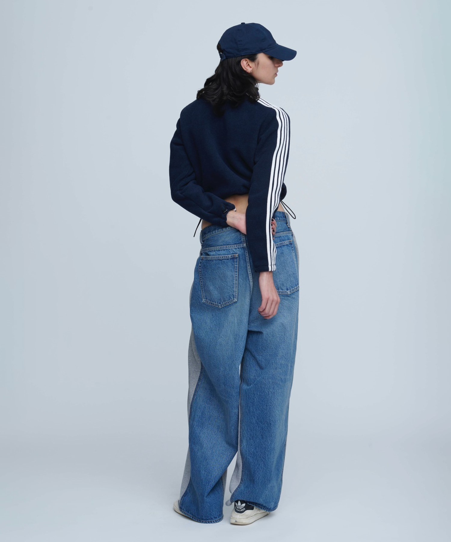 Hybride Sweat Denim Pants INSCRIRE