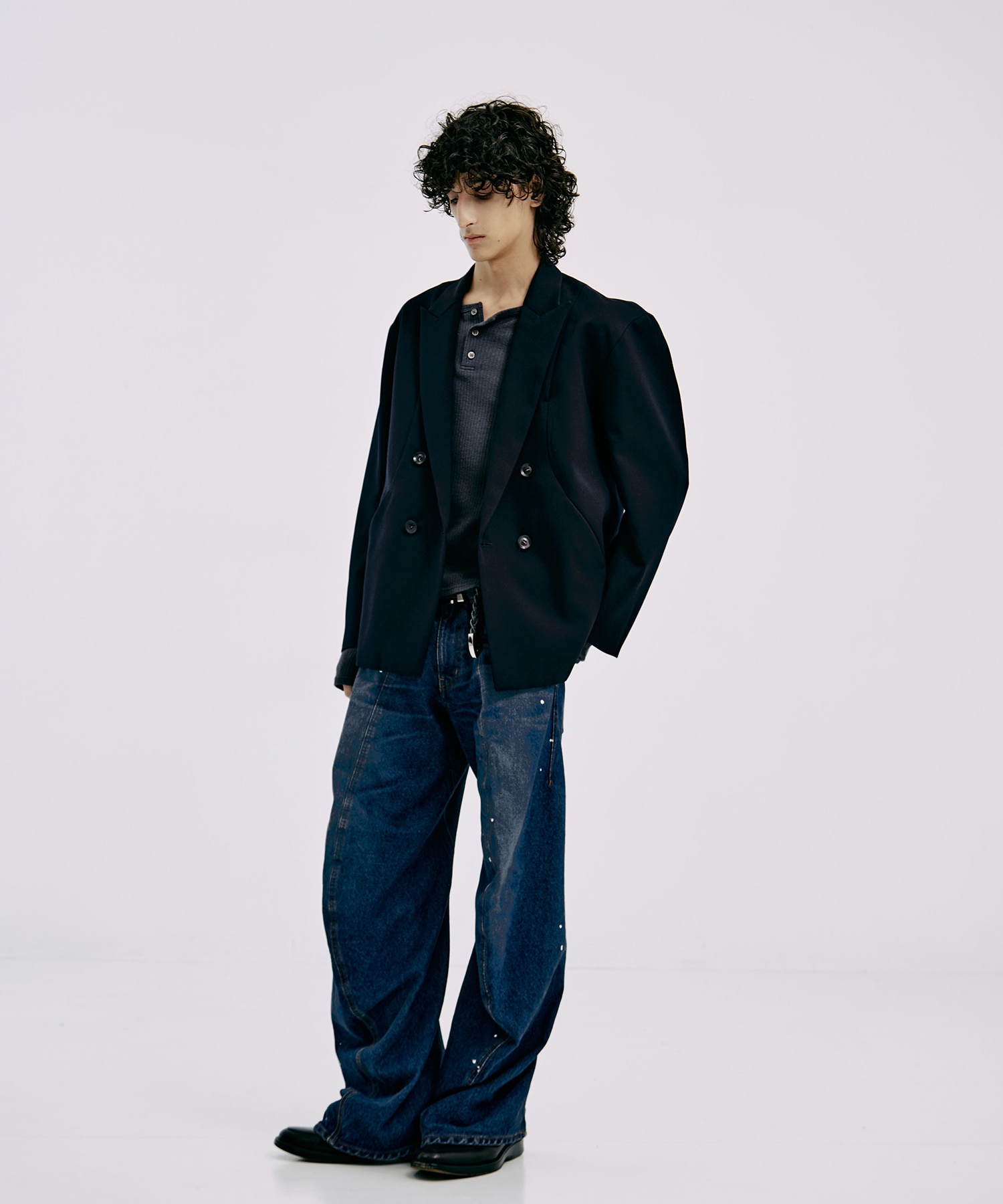 OVER SIZE DOUBLE JKT GABA CONZ