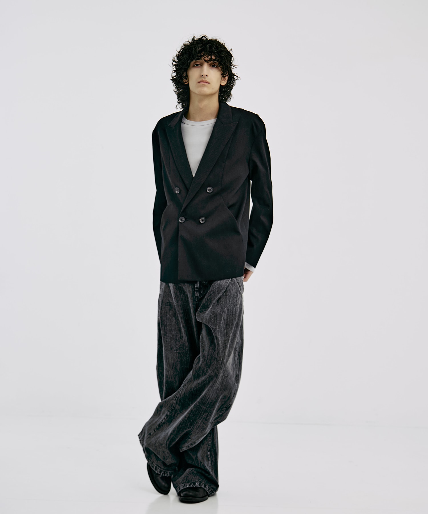 OVER SIZE DOUBLE JKT GABA CONZ